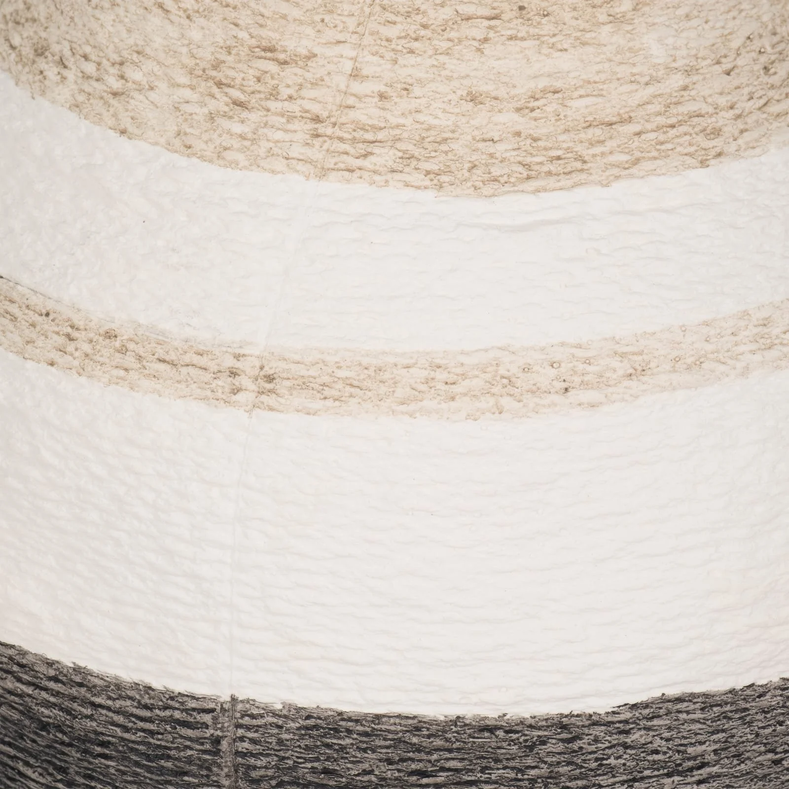 12" Striped Woven Textured Vase, Multi - Image 4