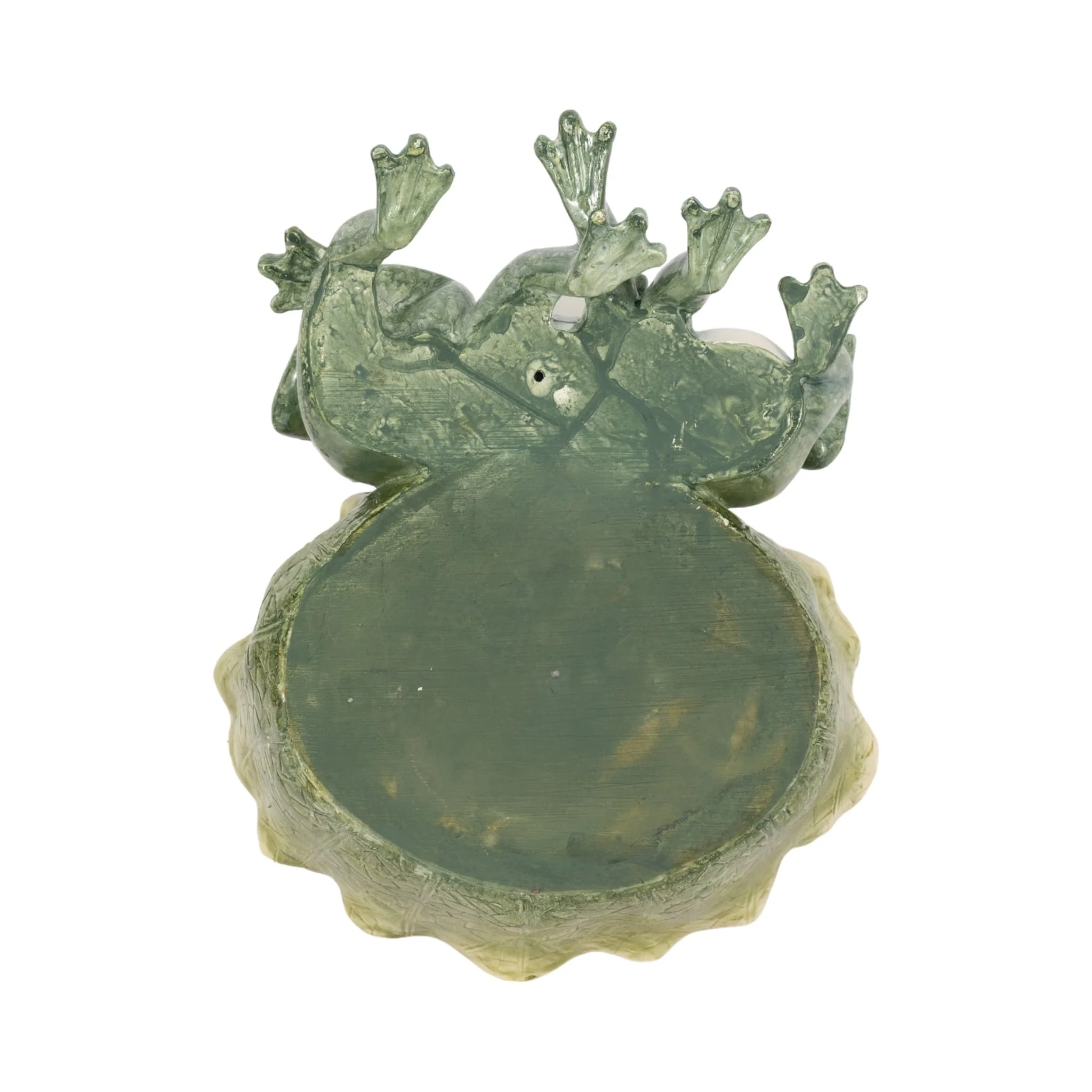 12" Three Sitting Frogs Planter, Green - Image 8