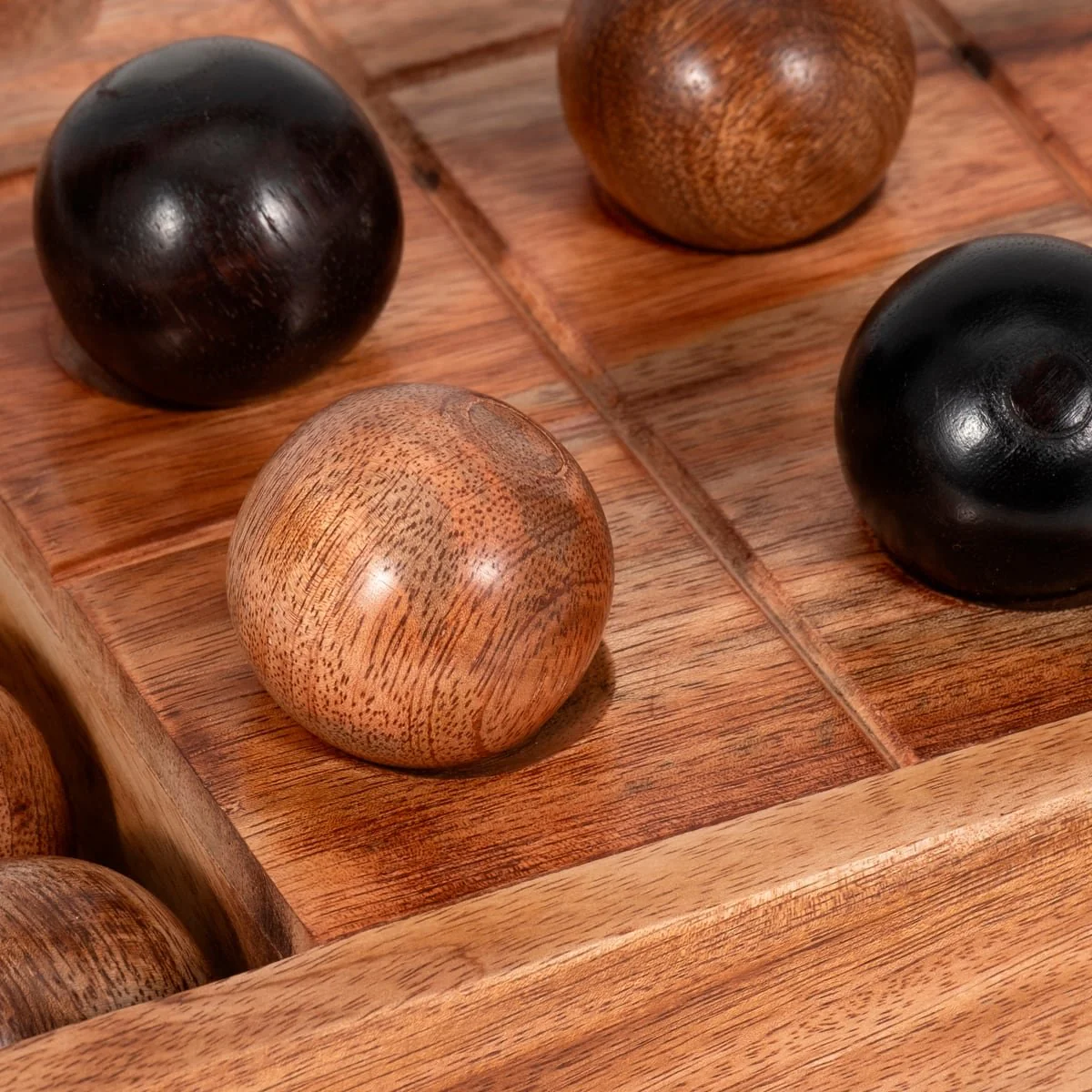 12" Tic Tac Toe With Orbs, Brown - Image 5