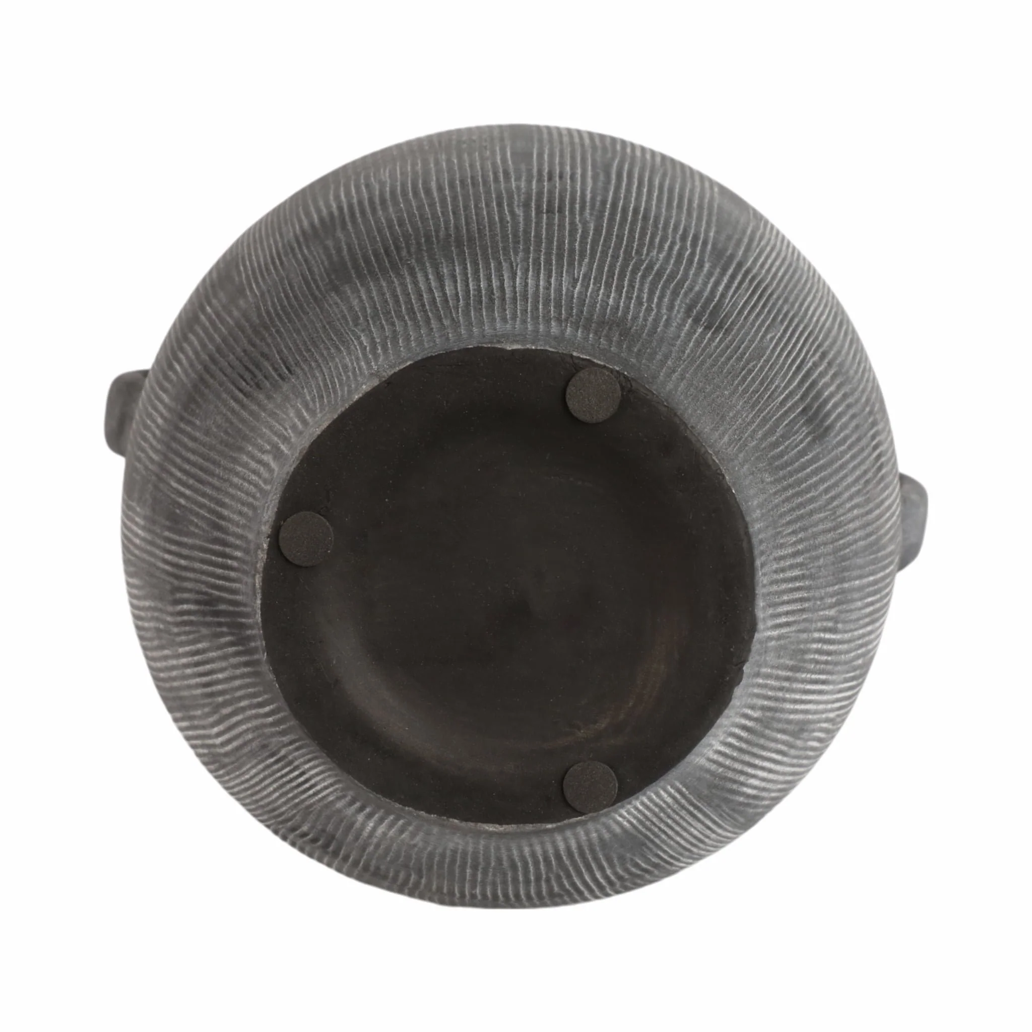12" Weathered Jug With Handles, Black - Image 7
