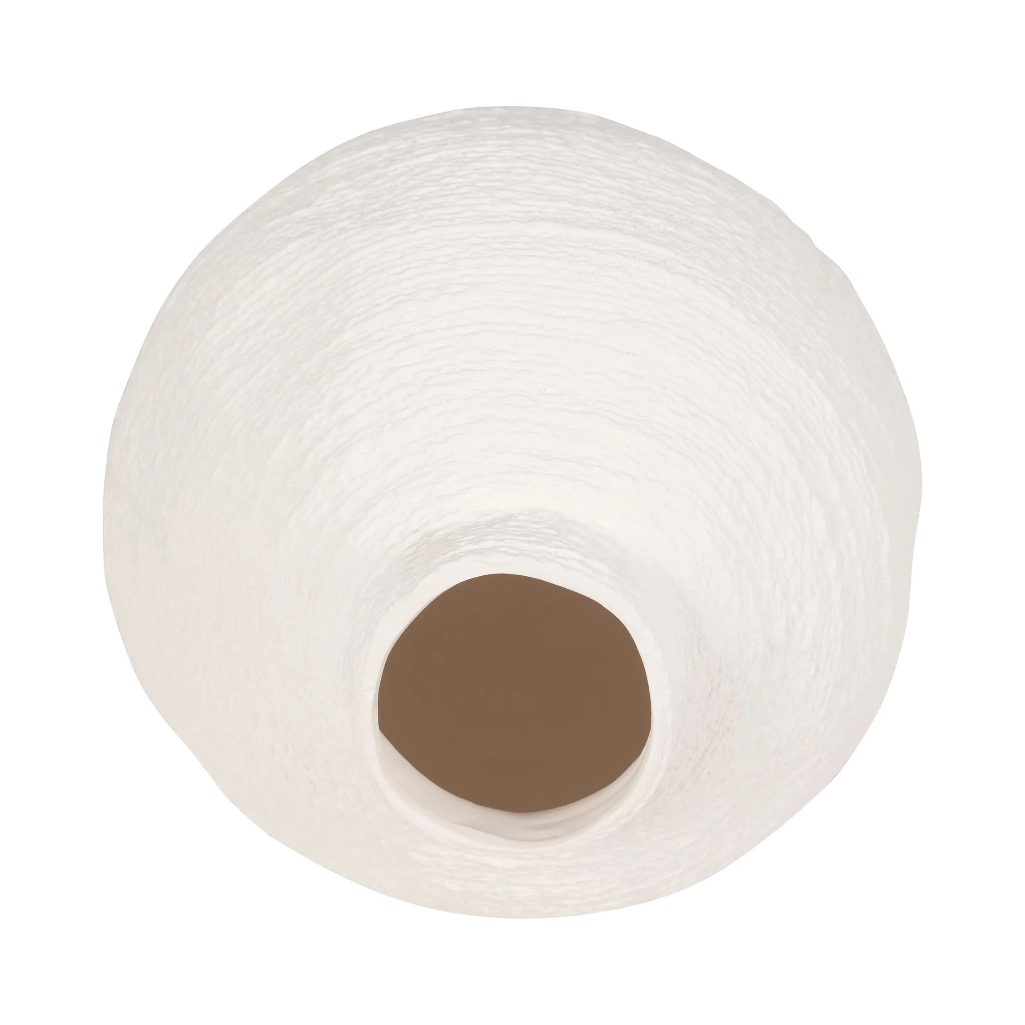 12" Woven Textured Vase, White - Image 5