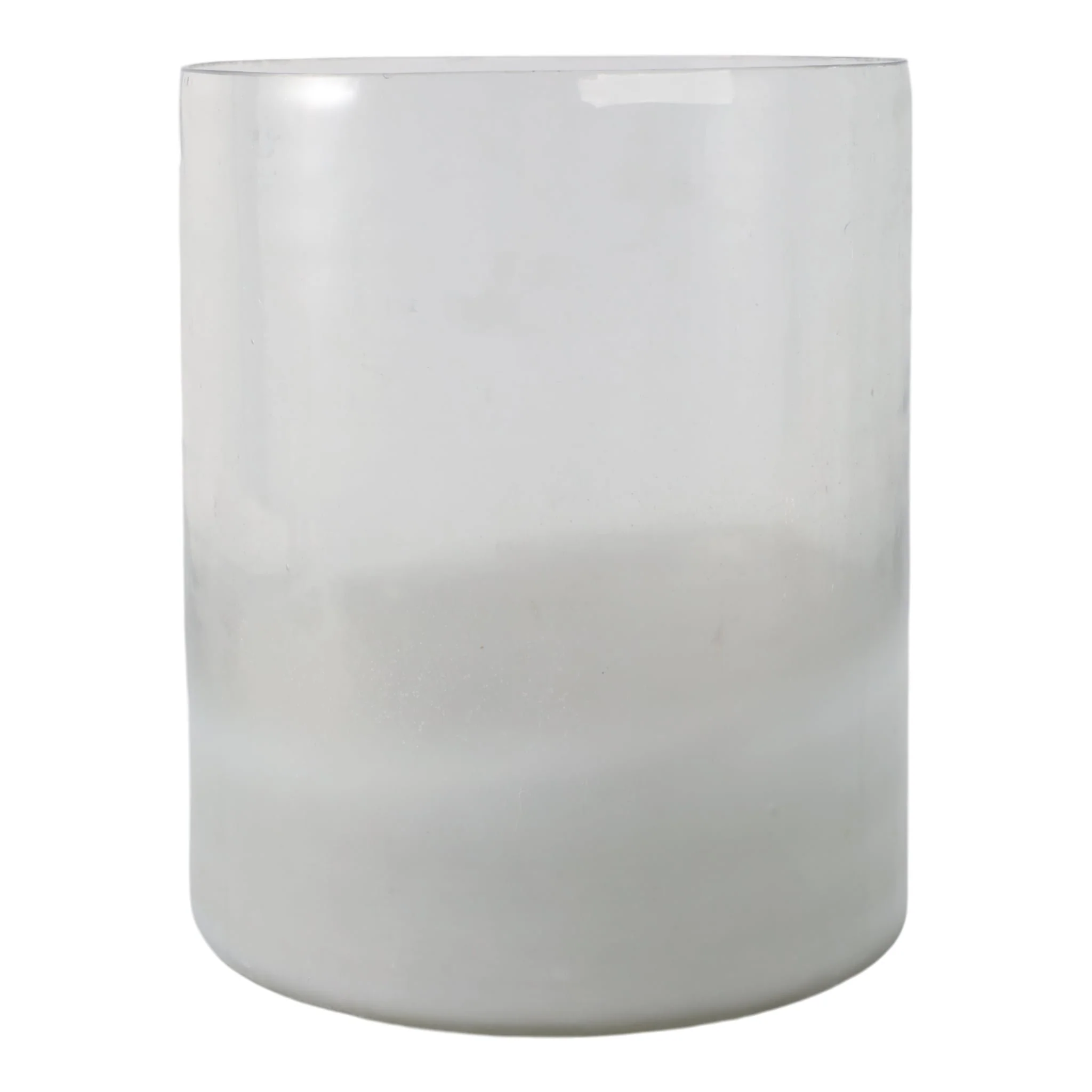 12x10" Frosted Bottom Hurricane, Clear - Image 3