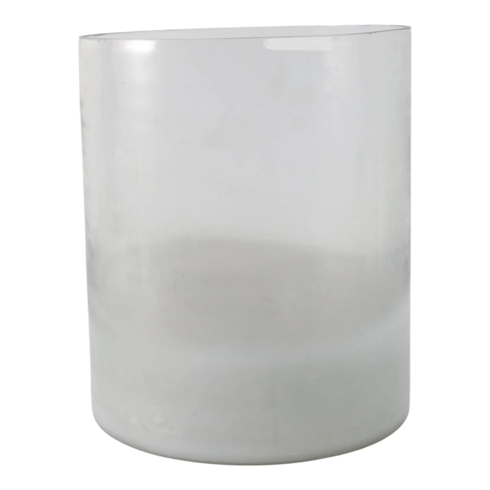 12x10" Frosted Bottom Hurricane, Clear - Image 4