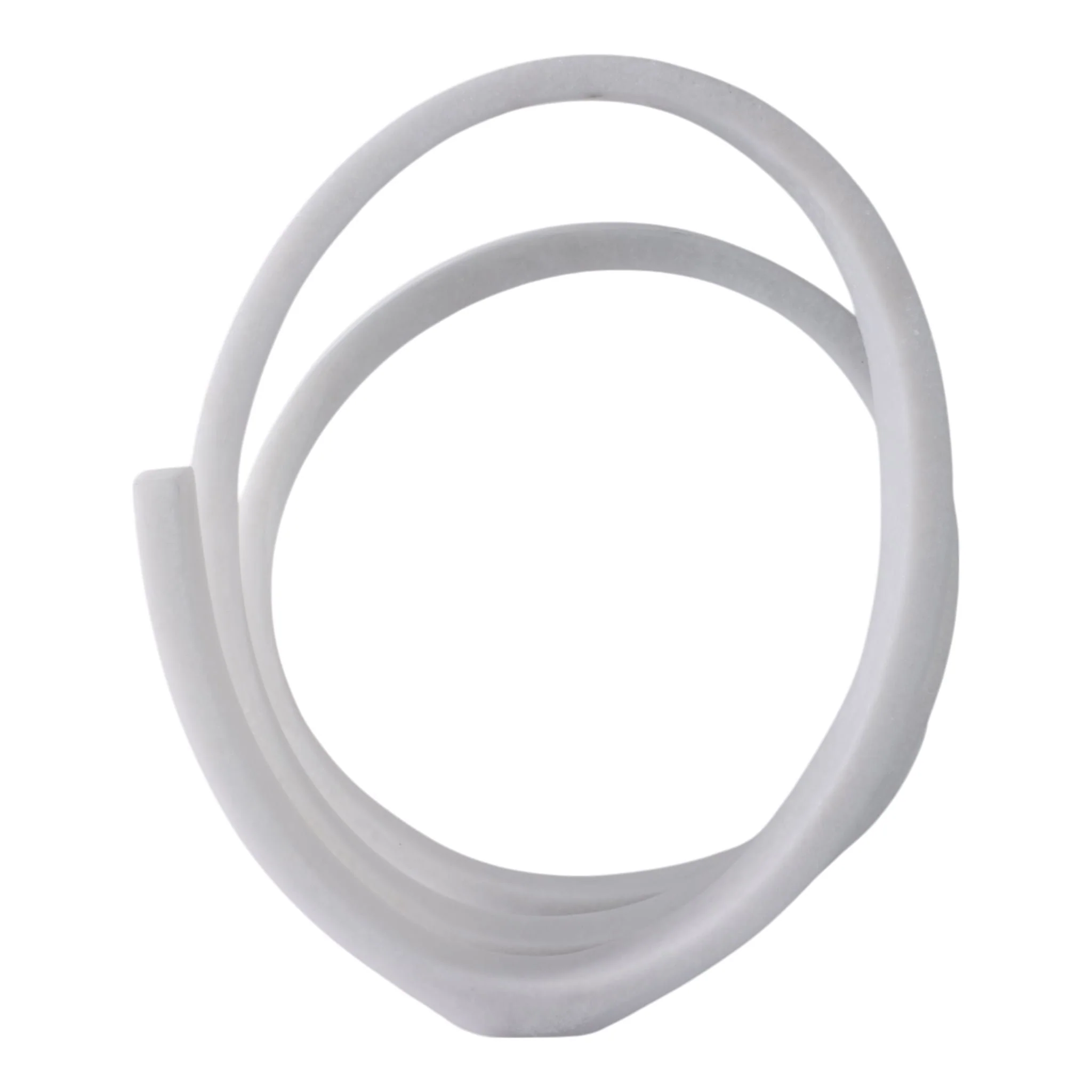 12x10" Loopy Resin Object, White - Image 4
