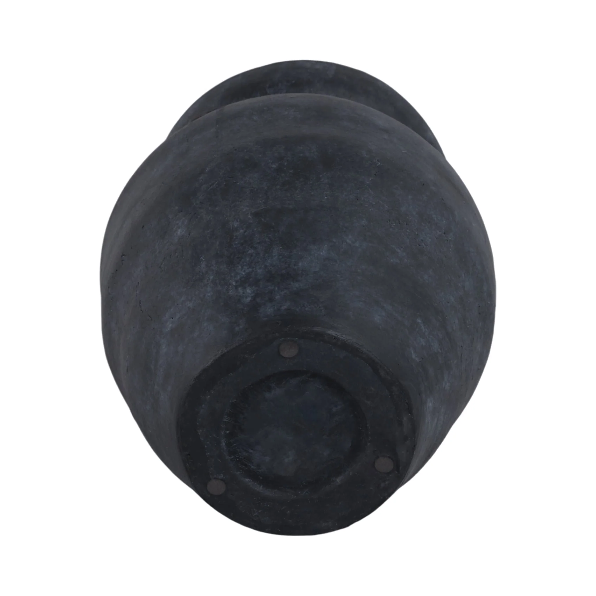 12x10" Rustic Vase With Chain, Black - Image 7