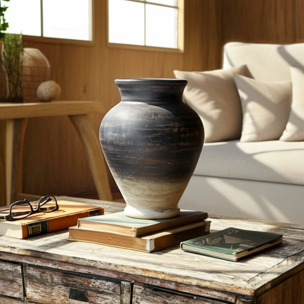12x10" Traditional Terracotta Vase,chocolate Brown - Image 10