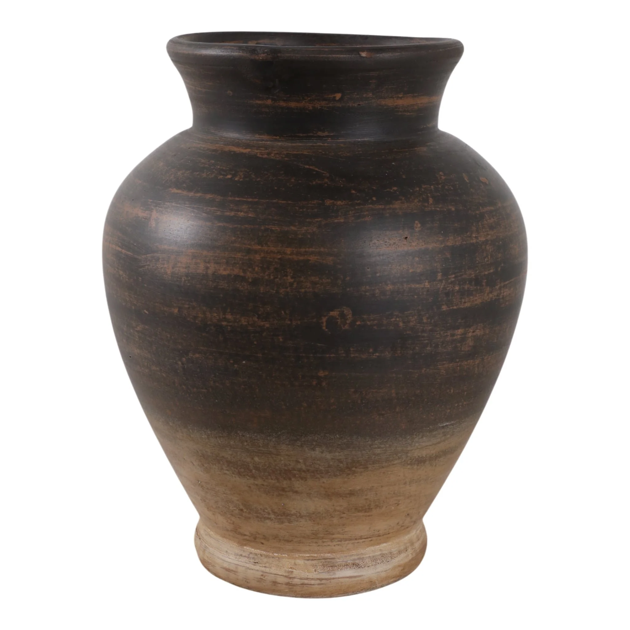12x10" Traditional Terracotta Vase,chocolate Brown - Image 4