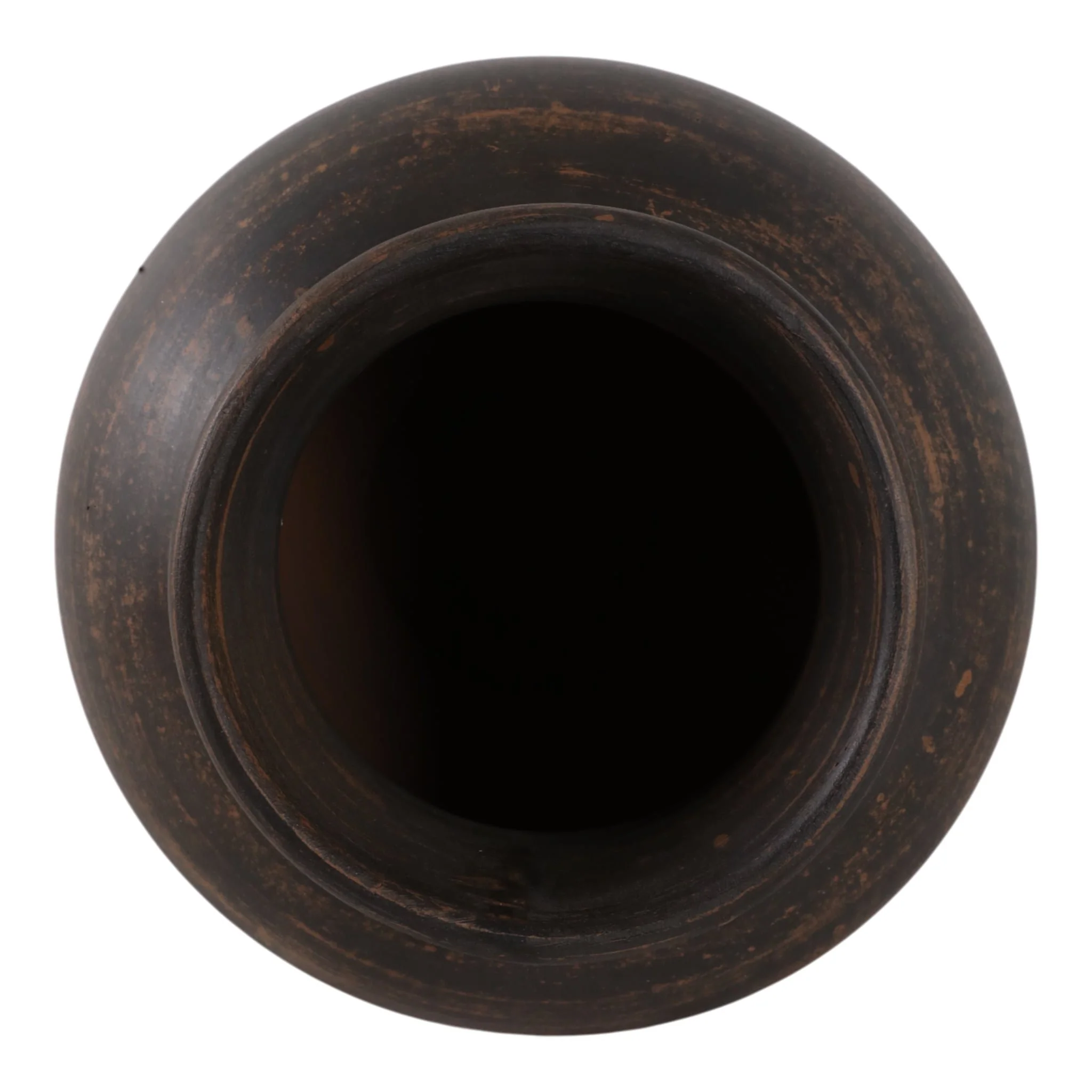 12x10" Traditional Terracotta Vase,chocolate Brown - Image 6