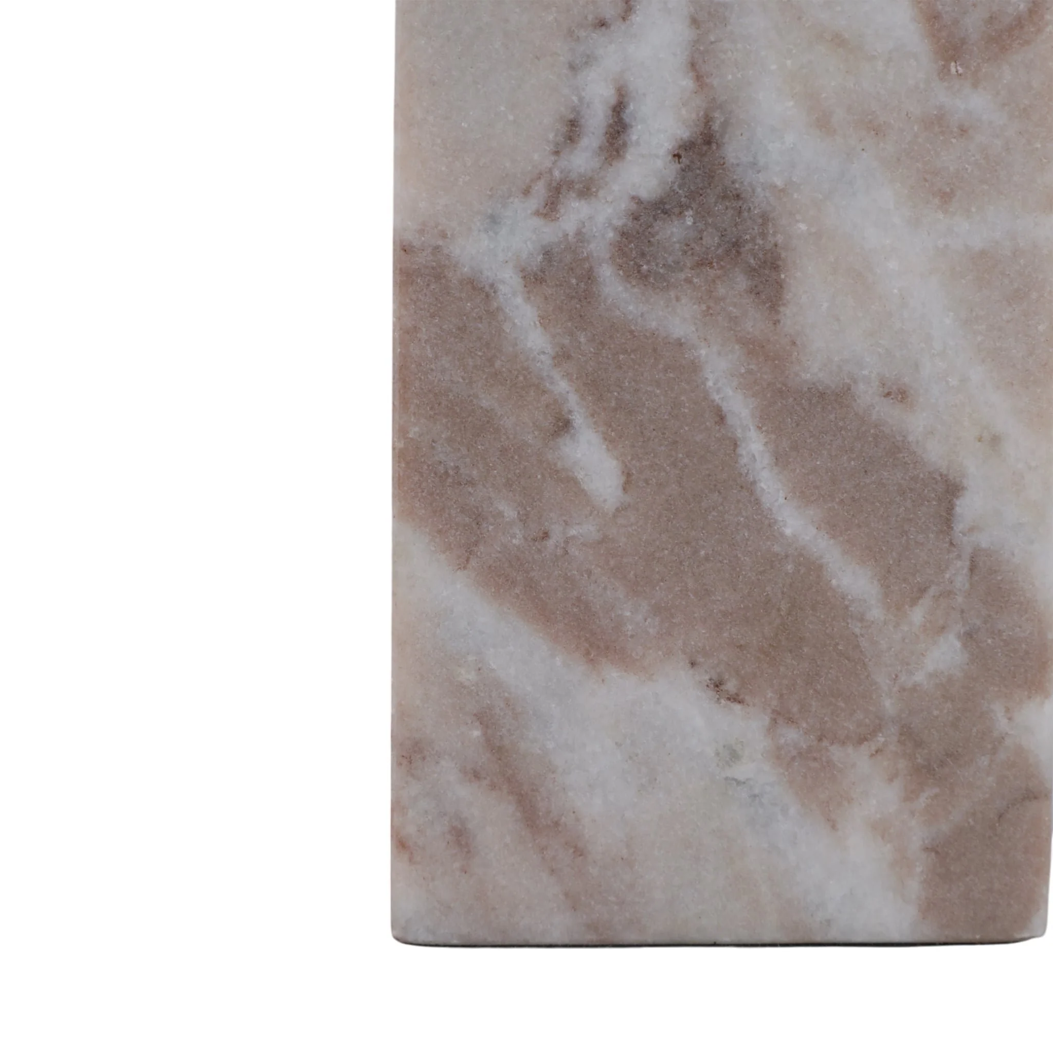 12x3" Chunky Marble Taper Holder, Tan Multi - Image 5