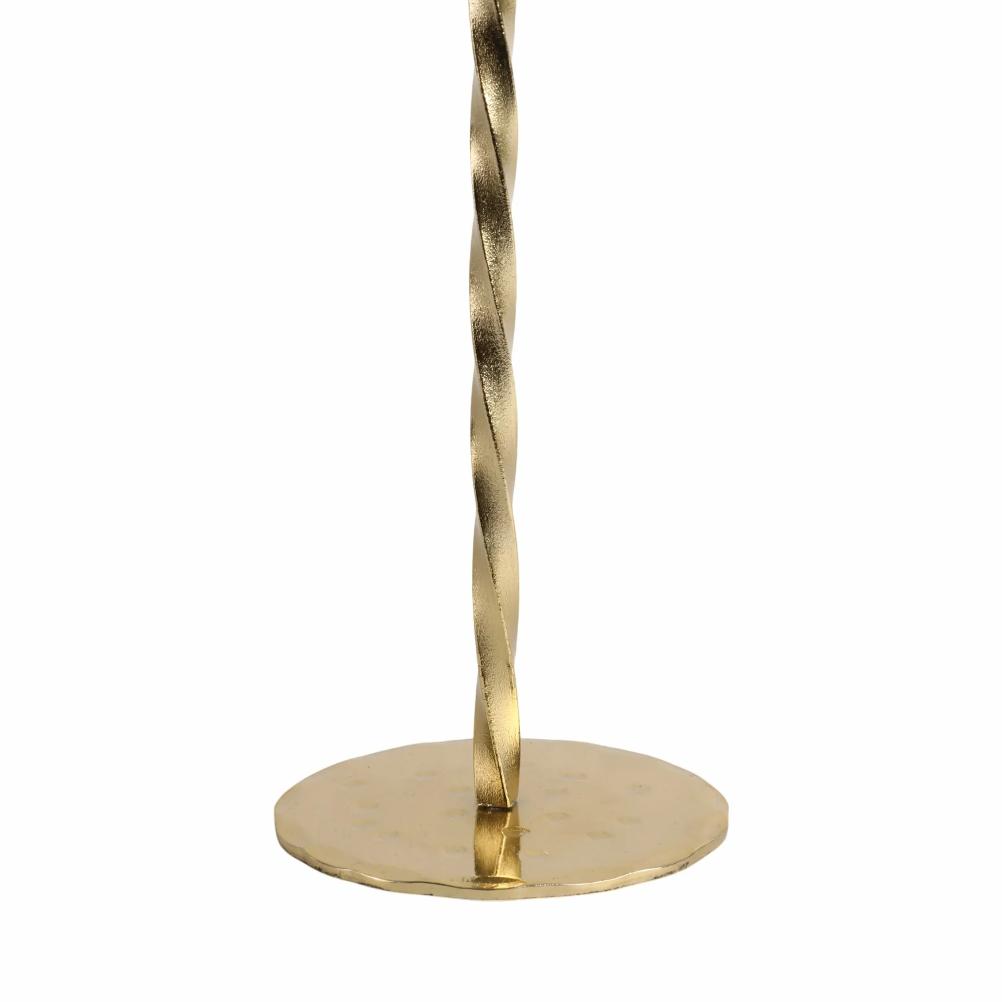 12x4" Twisted Taper Holder, Gold - Image 4