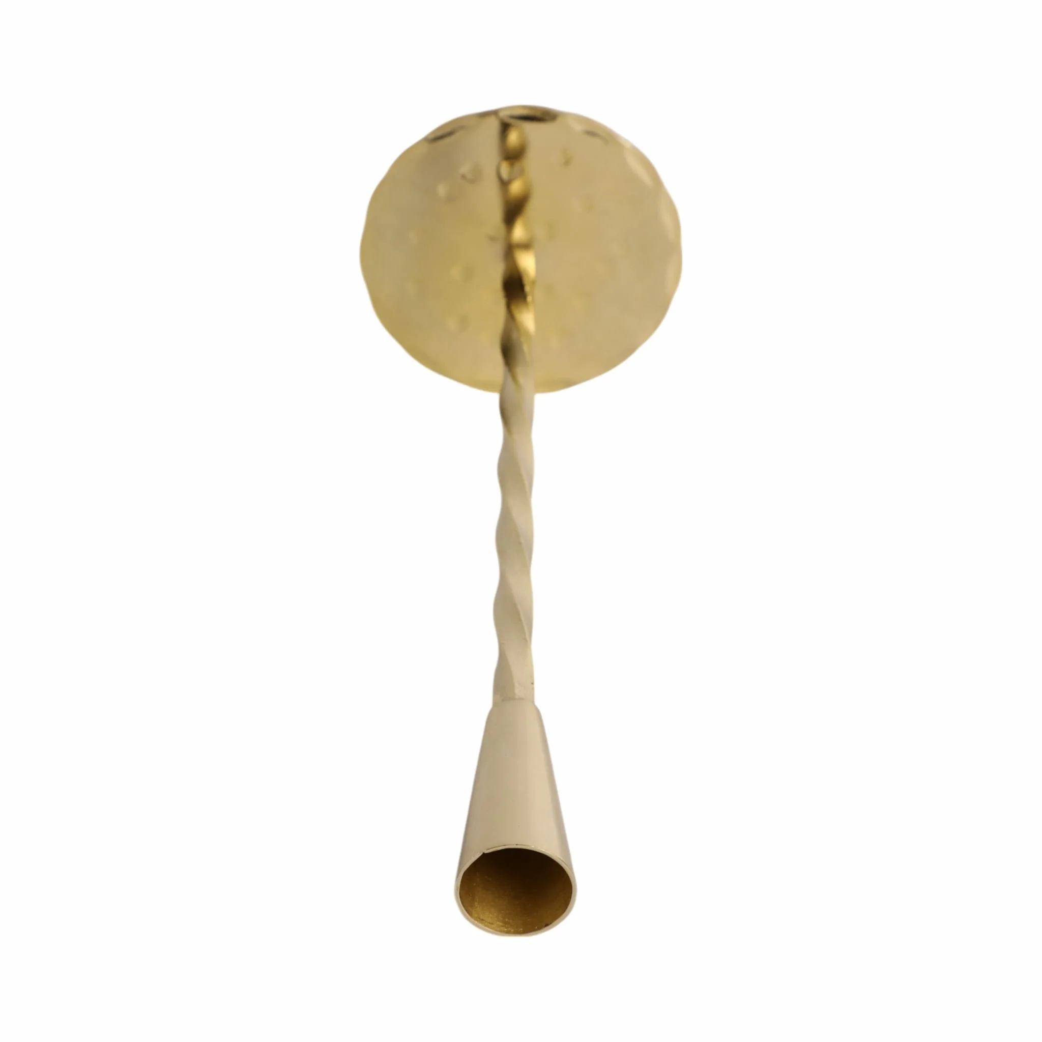 12x4" Twisted Taper Holder, Gold - Image 5