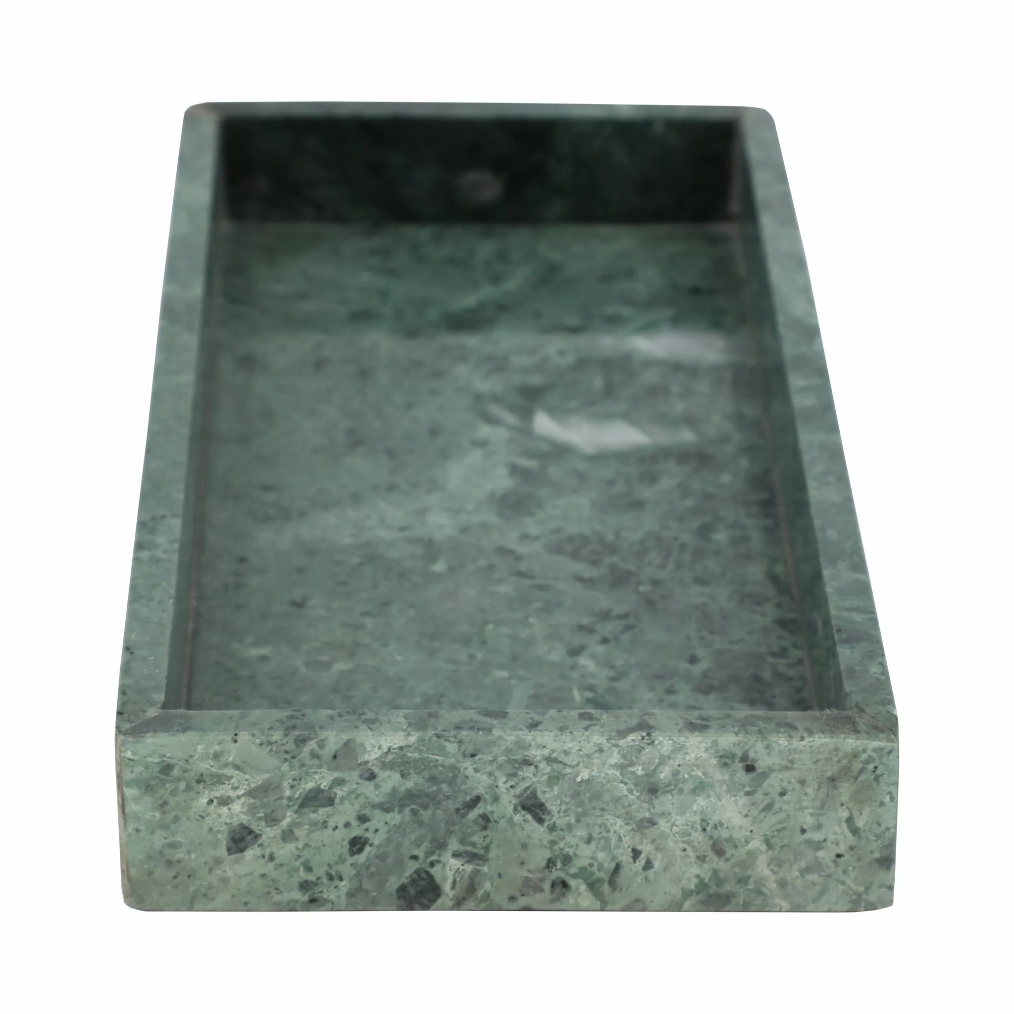 12x6" Marble Candle Tray, Green - Image 4
