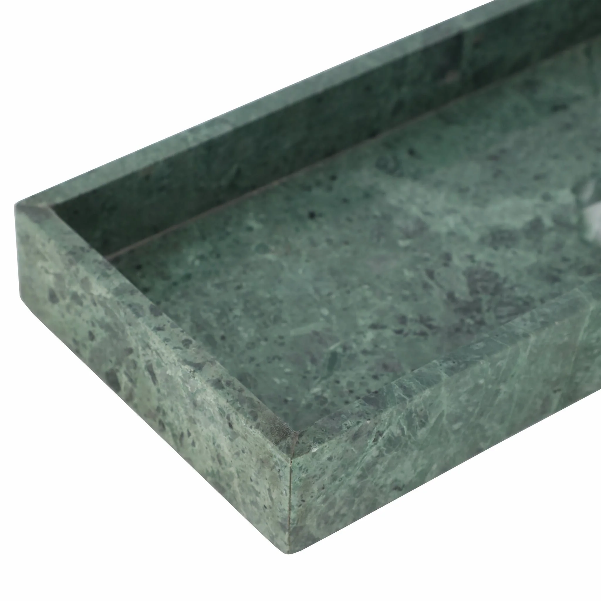 12x6" Marble Candle Tray, Green - Image 6