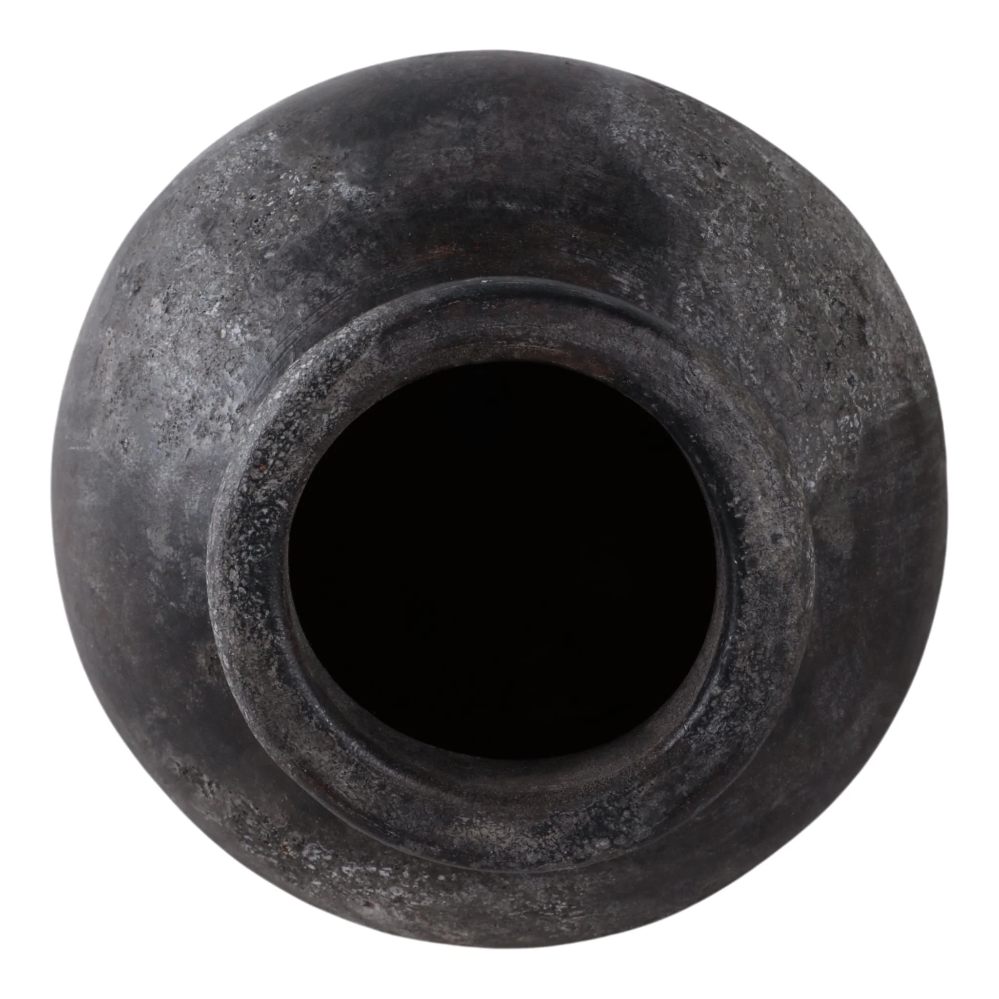 12x9" Terracotta Vase, Black - Image 6