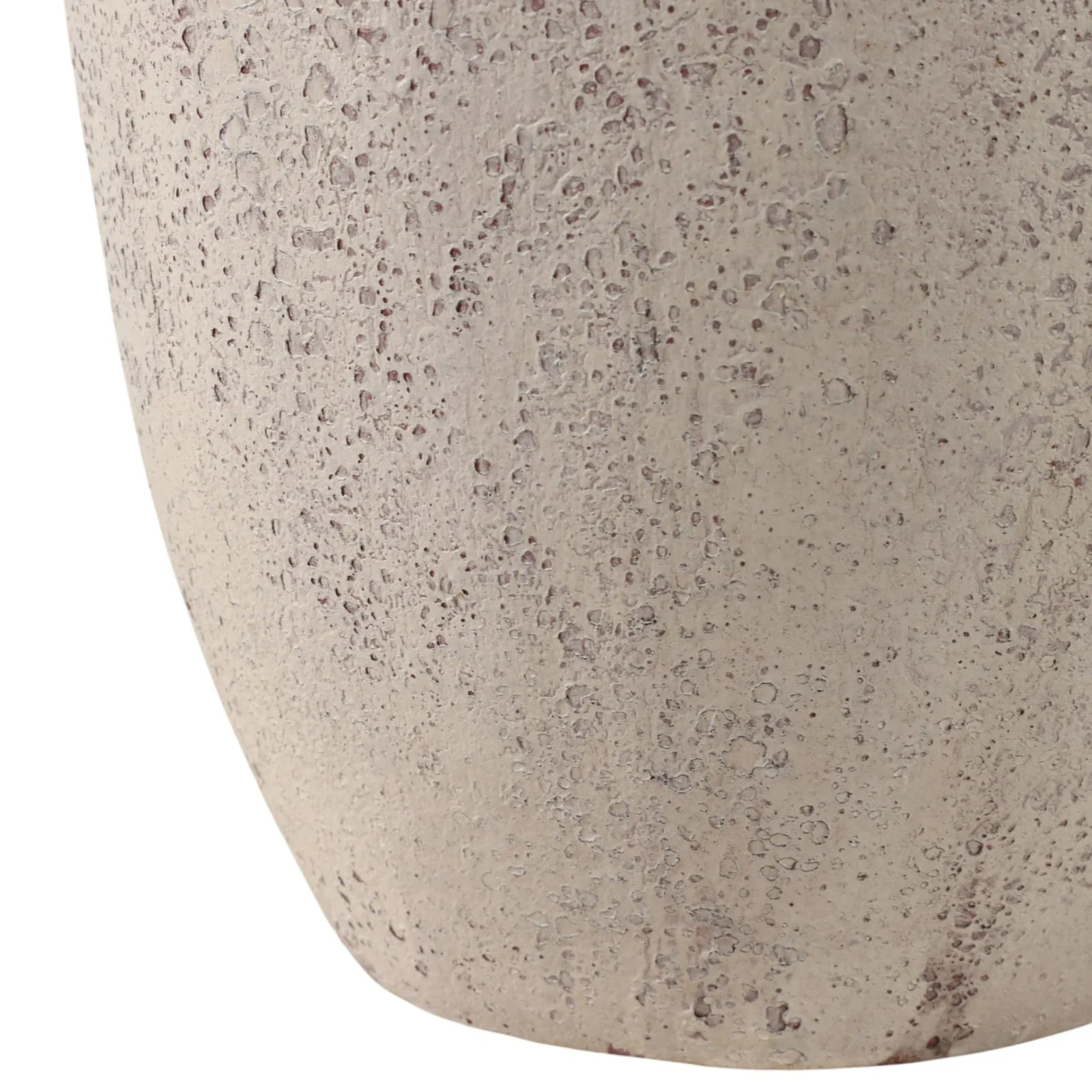 12x9" Terracotta Vase, White - Image 5