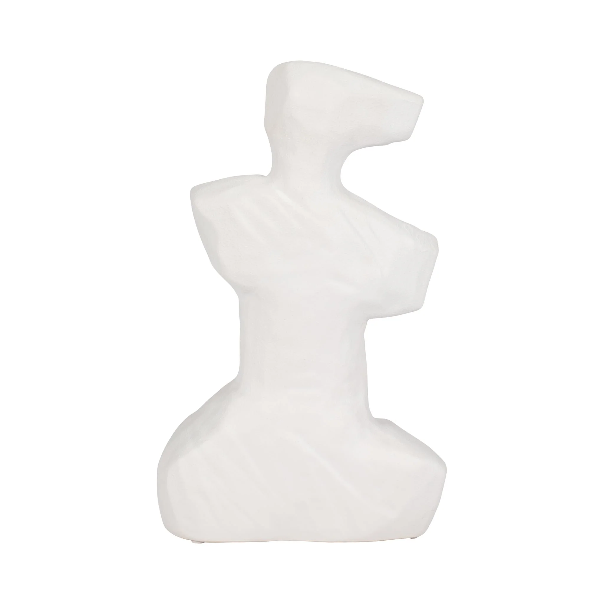 13" Abstract Venetian Figurine, White - Image 4