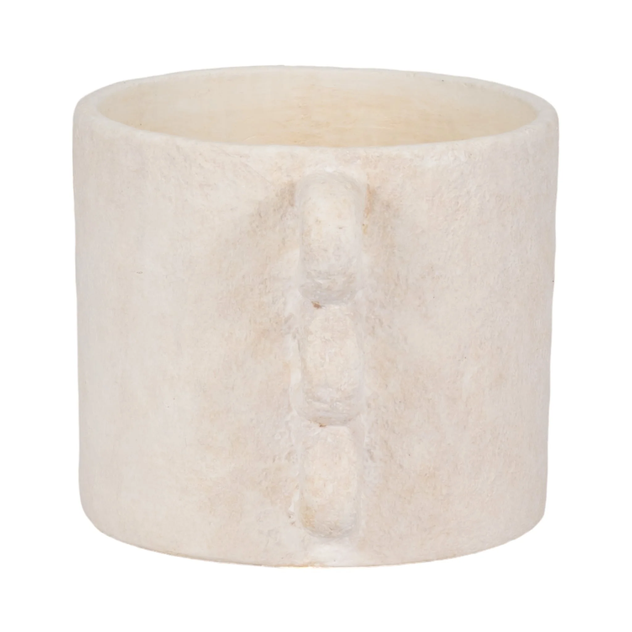 13" Arch Handle Planter, White - Image 3