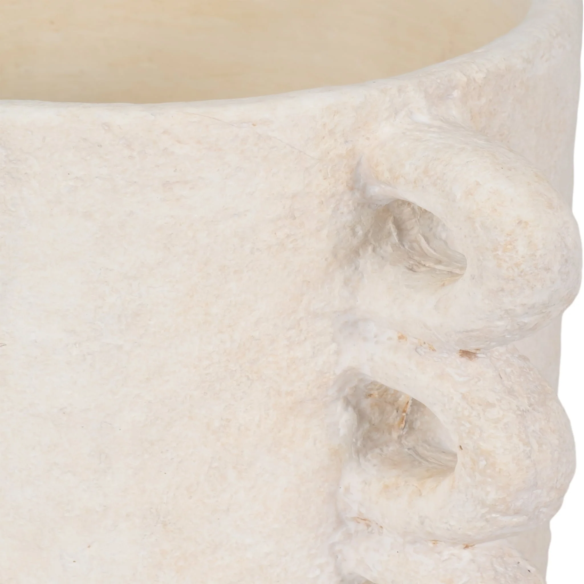 13" Arch Handle Planter, White - Image 4