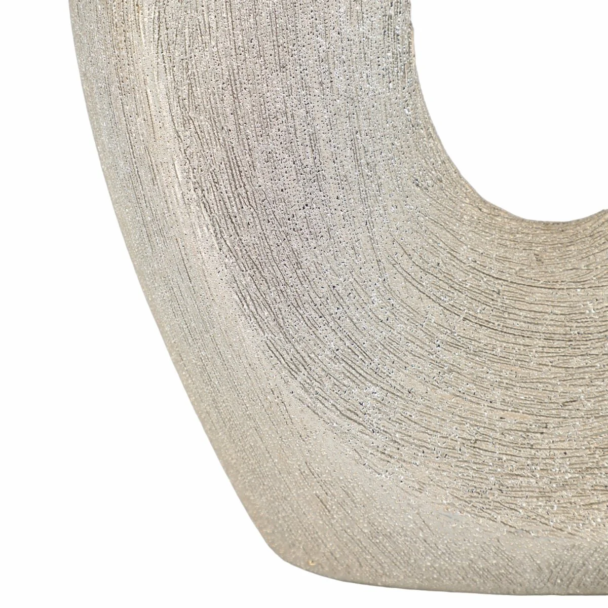 13" Beaded Oval Vase Cut-out, Champagne - Image 5