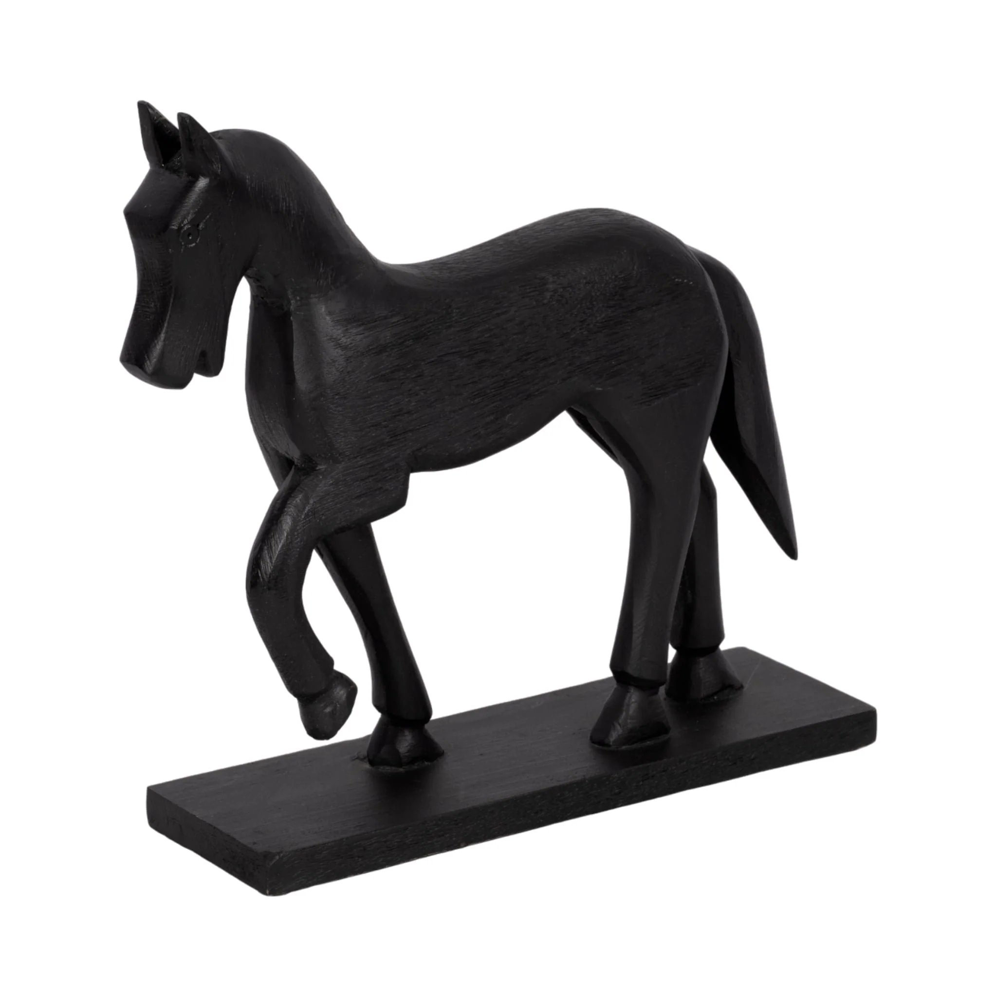 13" Galloping Horse On Base, Black - Image 2
