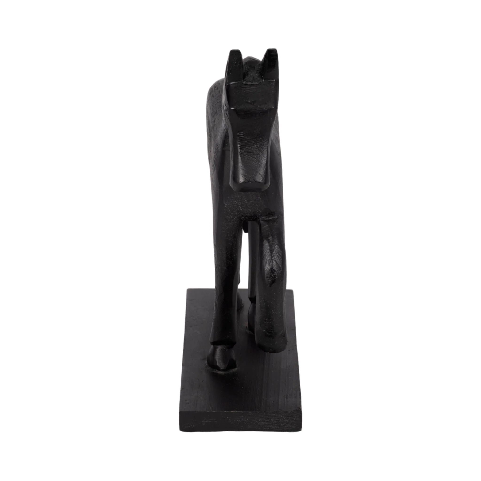 13" Galloping Horse On Base, Black - Image 3