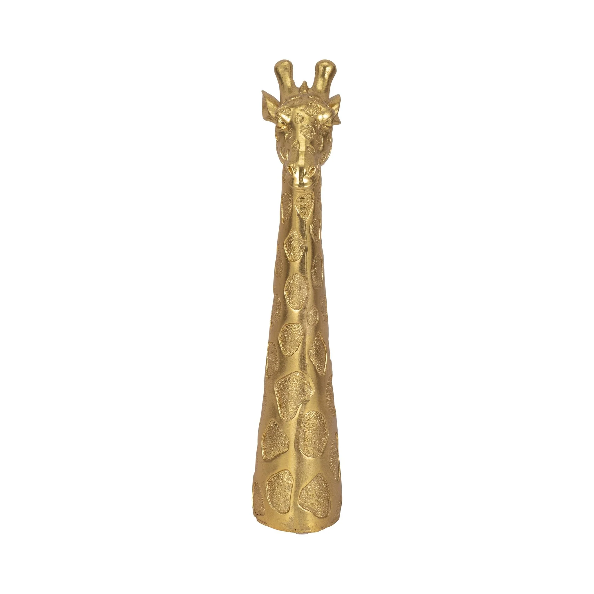 13" Giraffe Head Tabletop Decor, Gold - Image 3