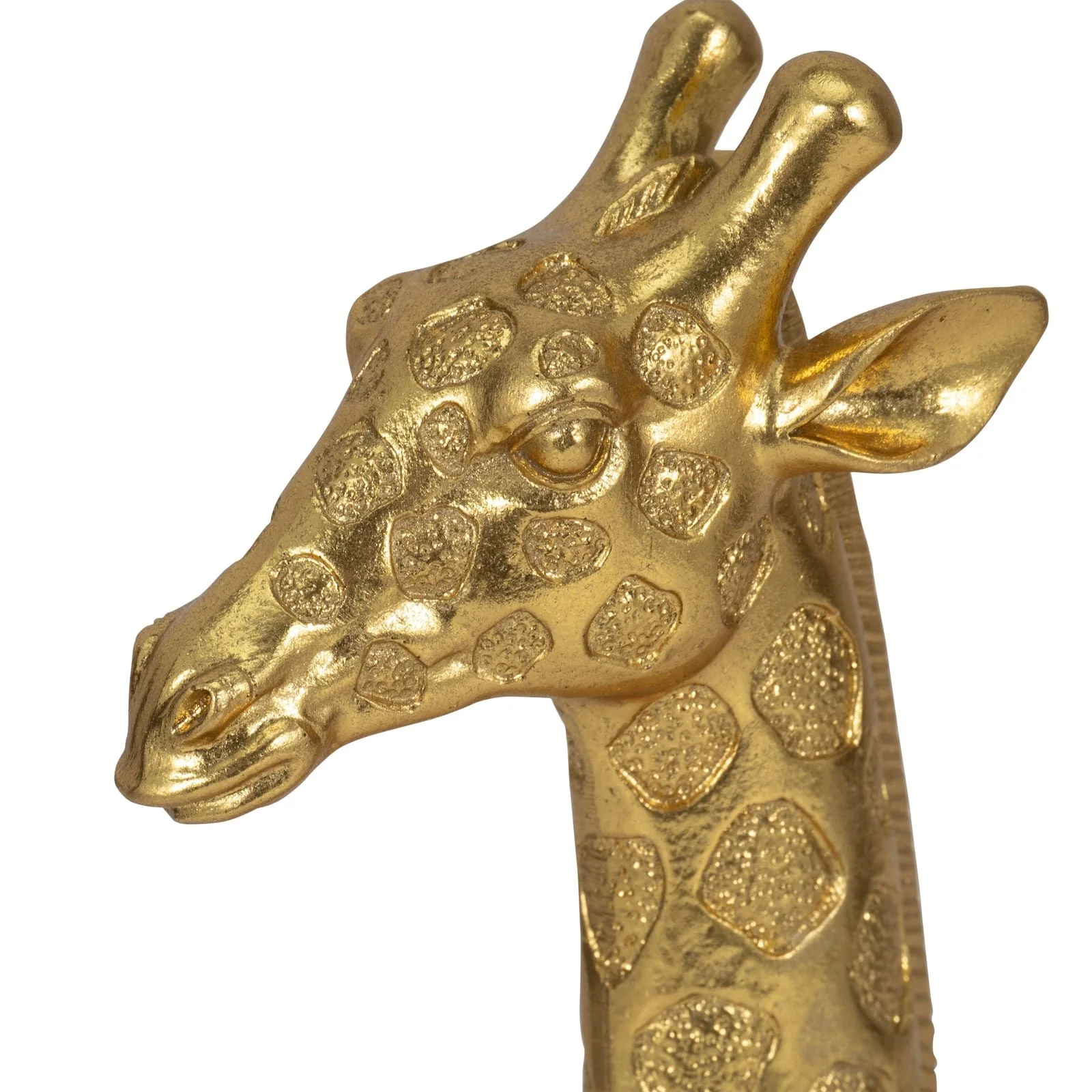 13" Giraffe Head Tabletop Decor, Gold - Image 5