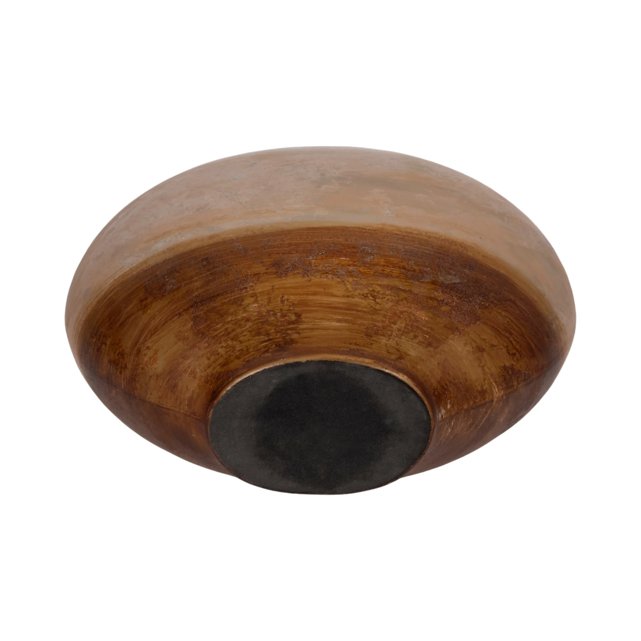 13" Gold Ombre Round Vase, White/gold - Image 7