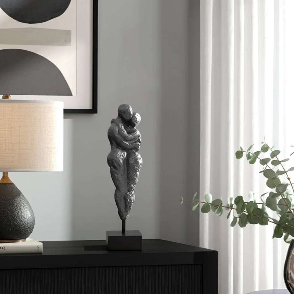 13" Hugging Couple, Black - Image 11