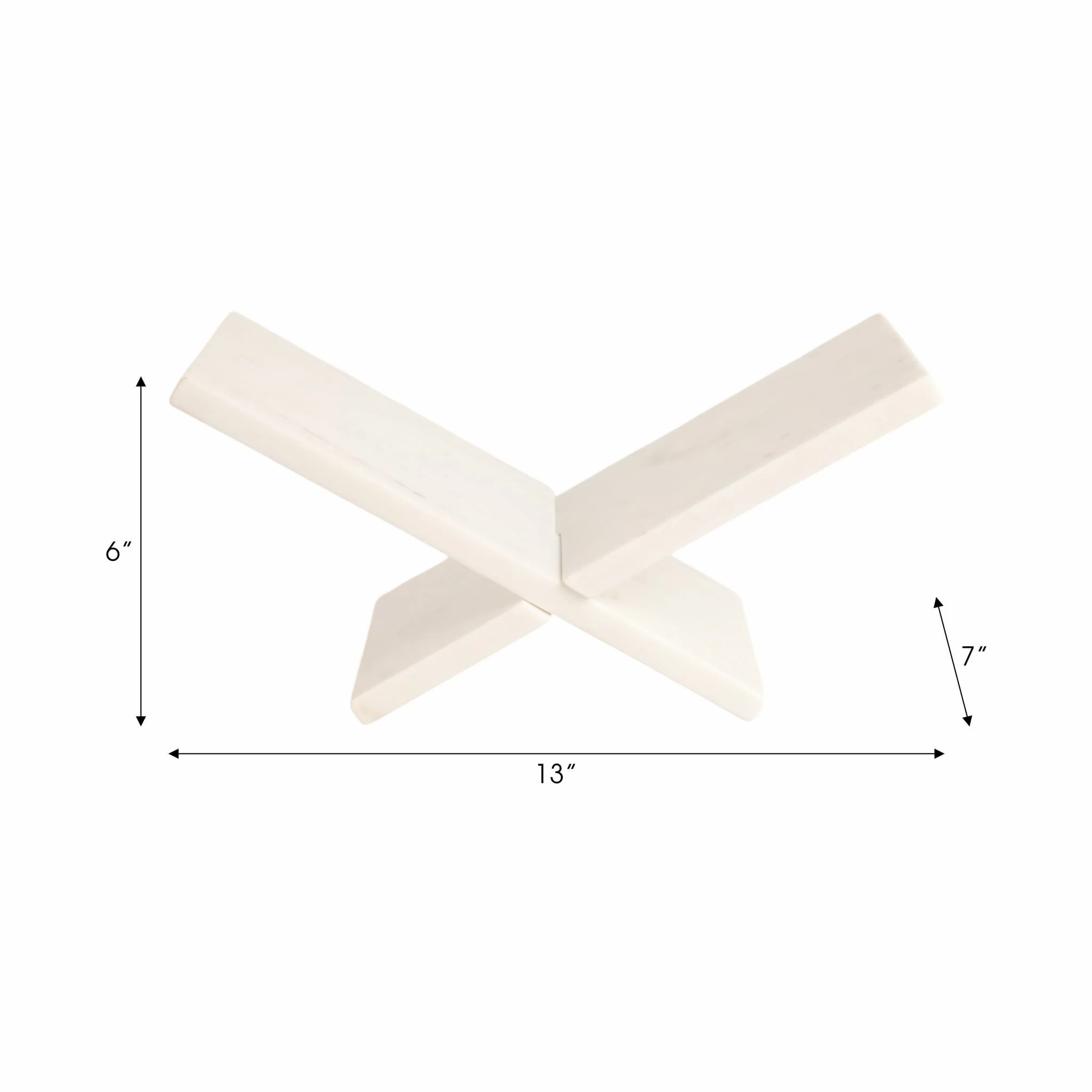 13" Marble Bookstand, White, Kd - Image 9
