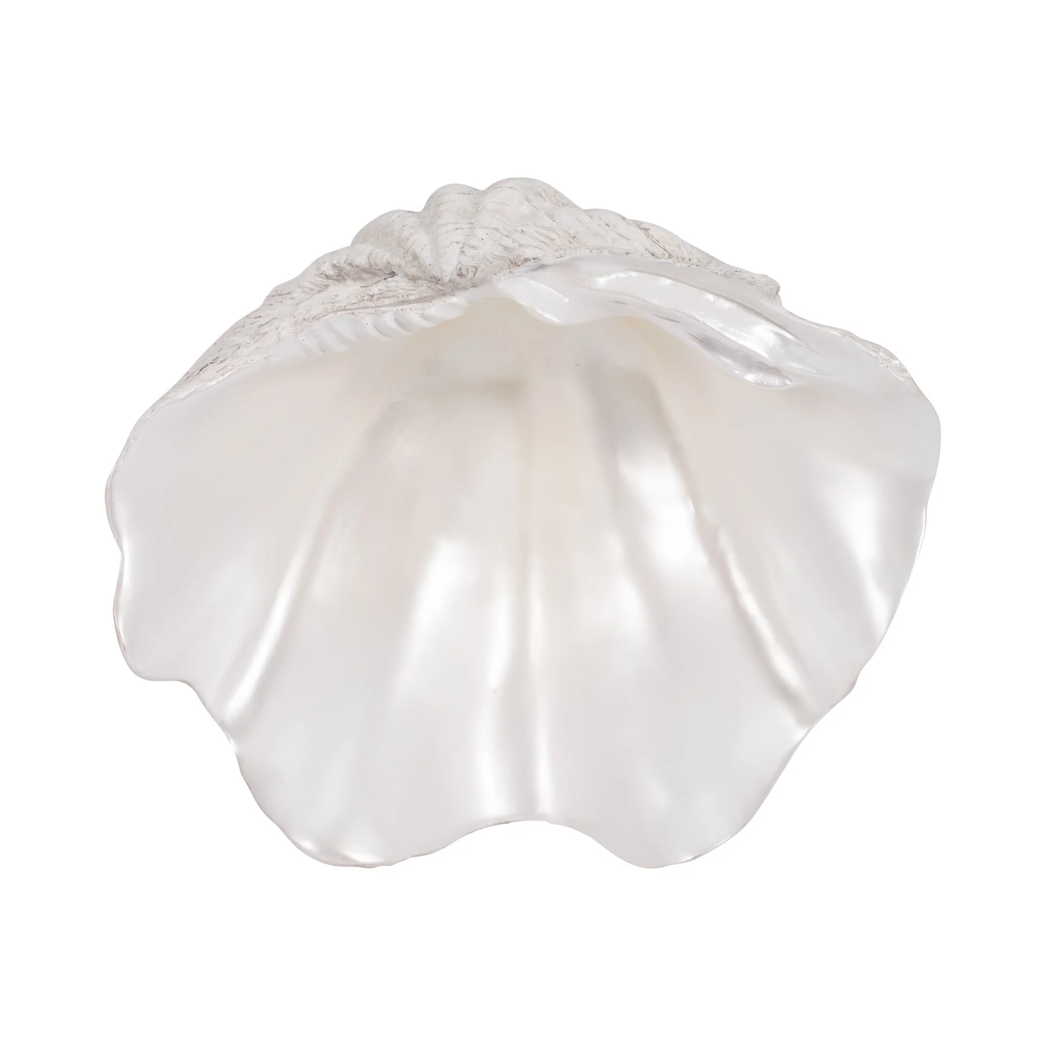 13" Pearlized Shell Bowl, Ivory - Image 7