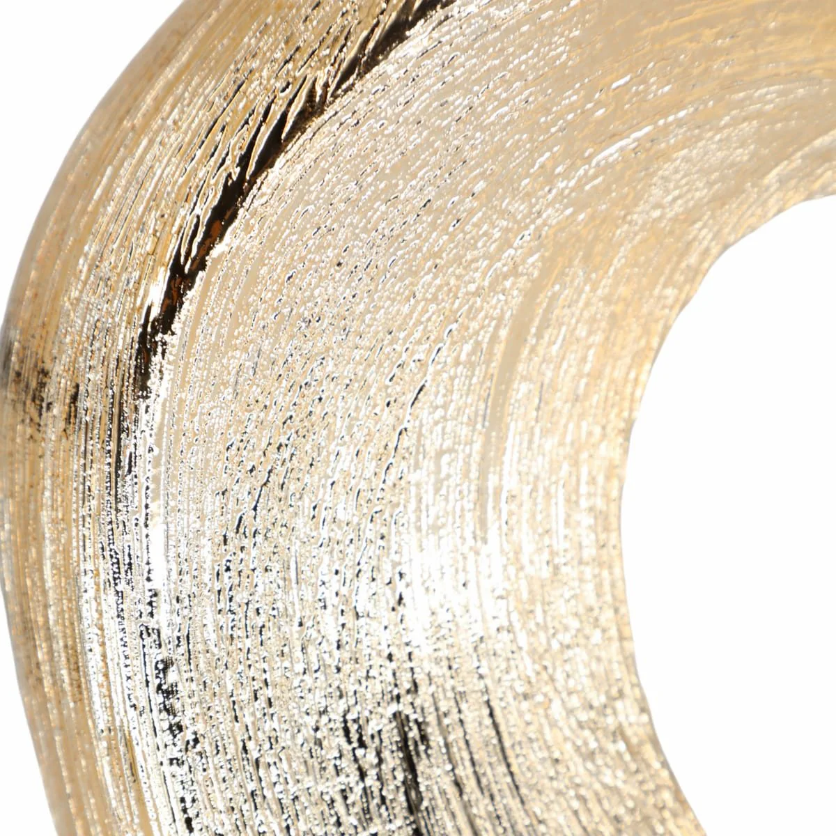 13" Scratched Oval Vase Cut-out, Champagne - Image 5