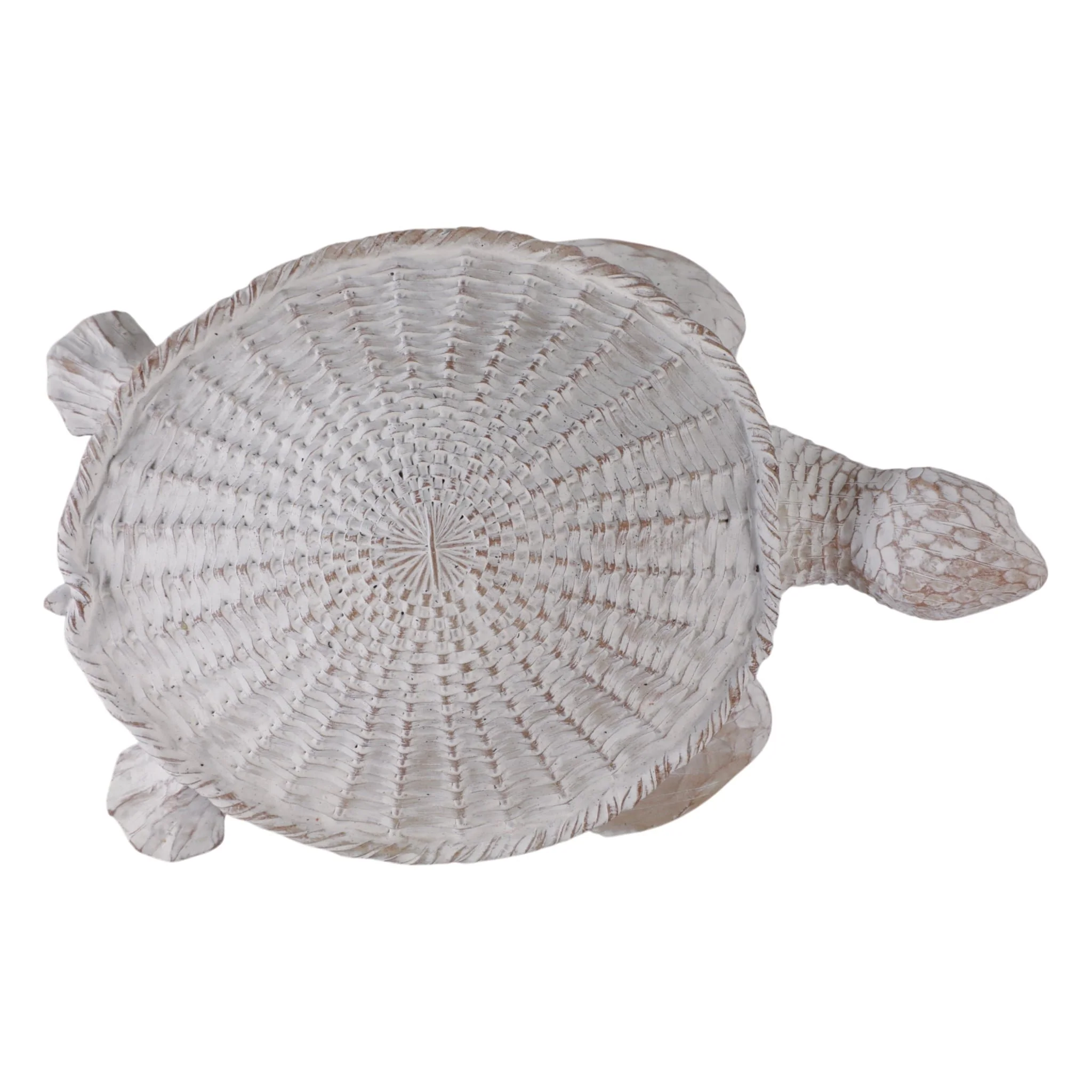 13"  Sea Turtle Woven Pattern, White - Image 6
