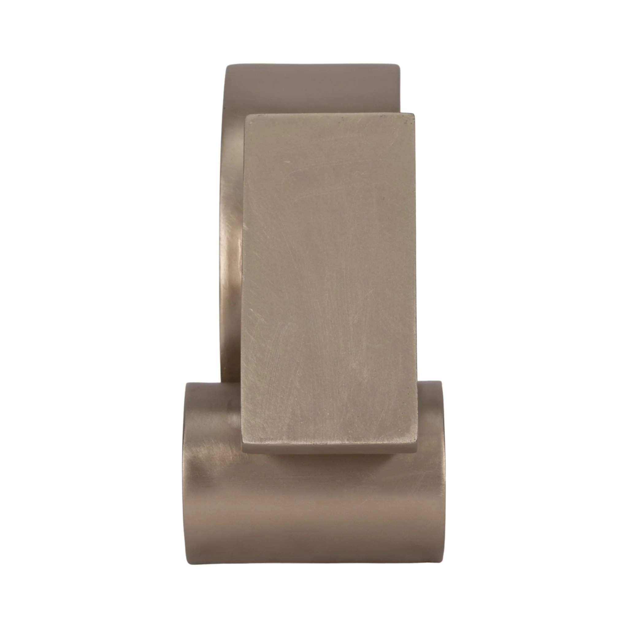 13" Stacked Shapes Sculpture, Champagne - Image 4