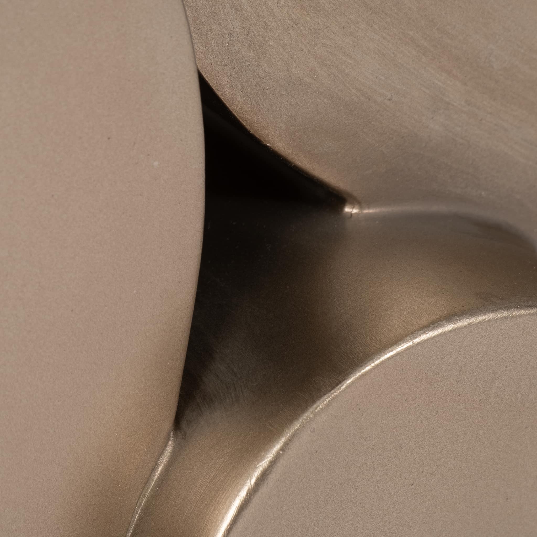13" Stacked Shapes Sculpture, Champagne - Image 5