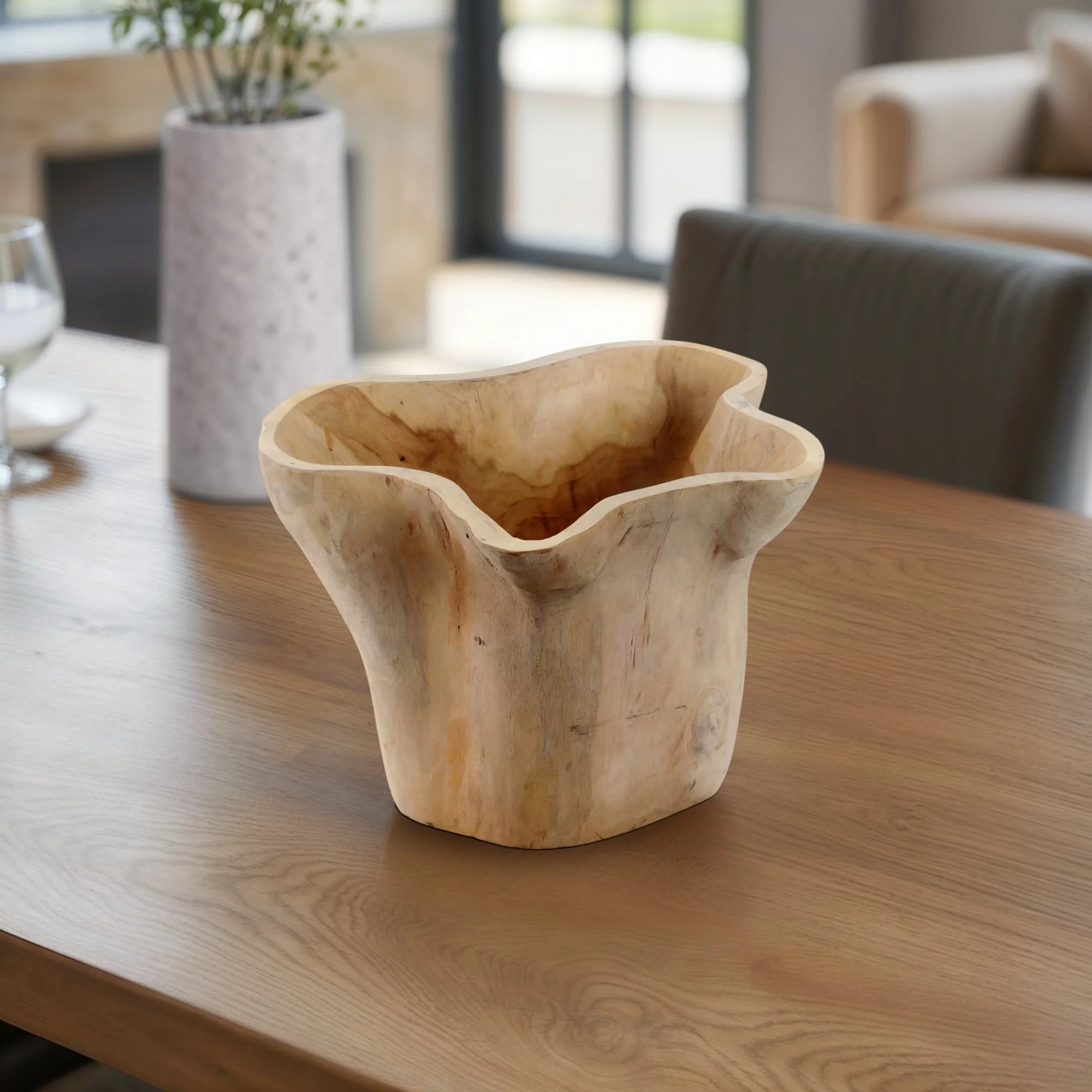 13" Teak Root Bowl, Natural - Image 10