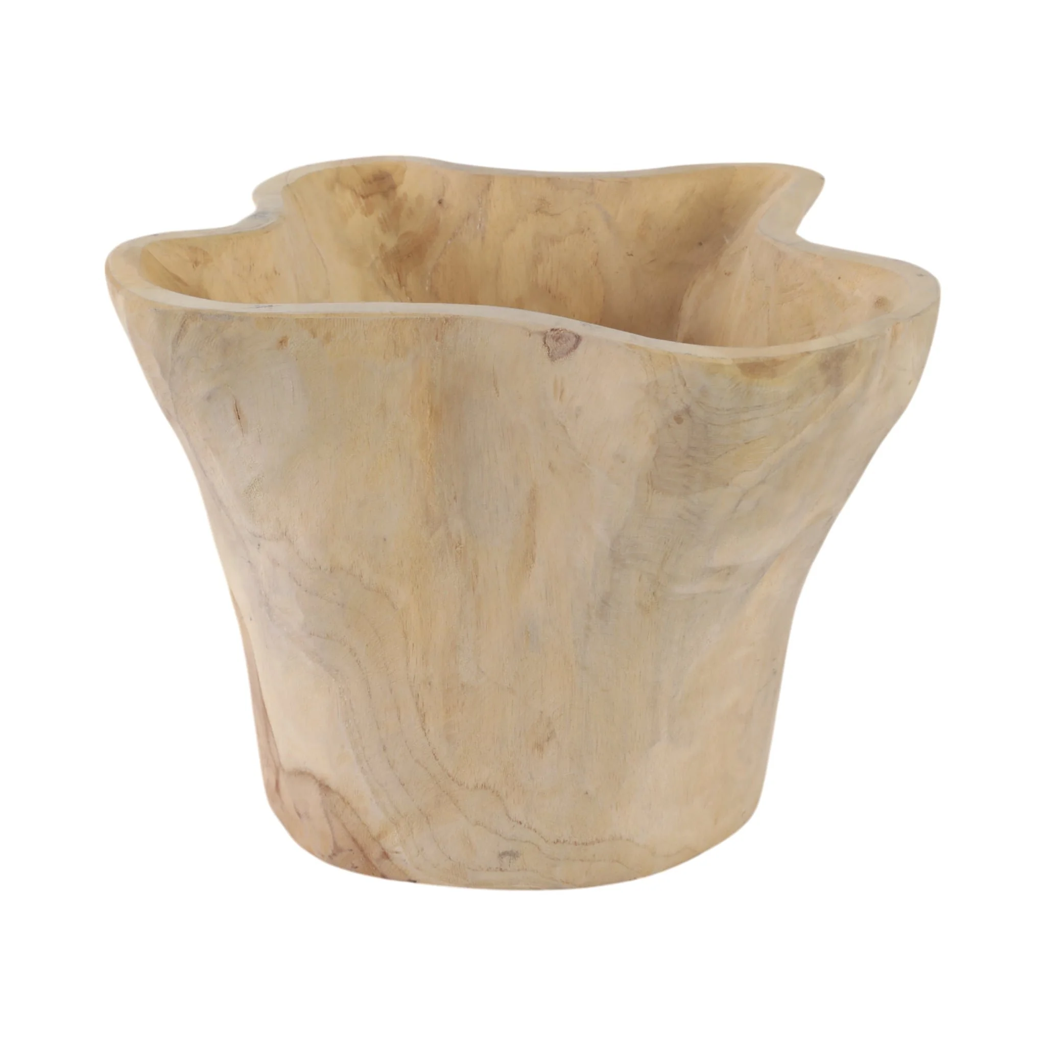 13" Teak Root Bowl, Natural - Image 4