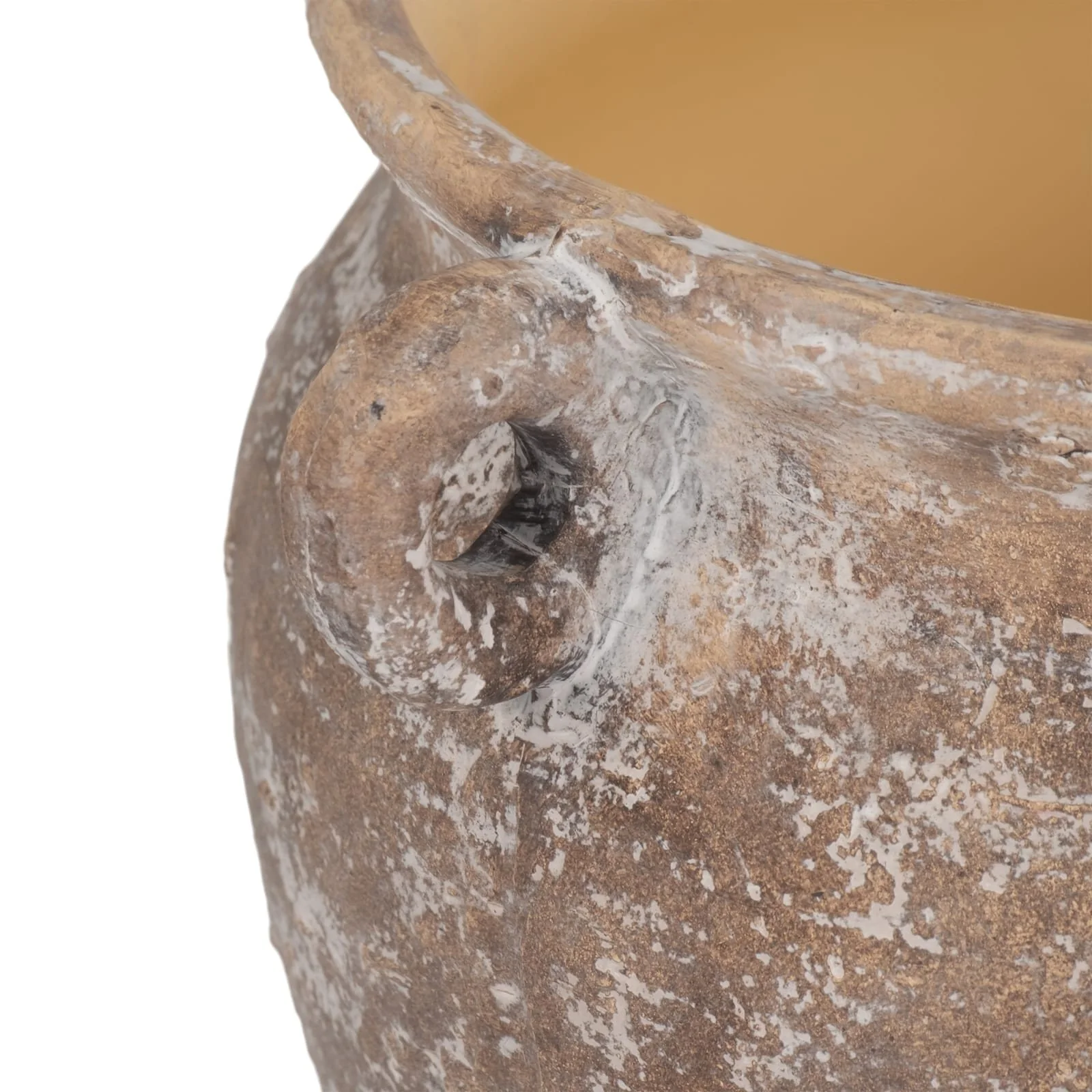 13" Textured Stoneware Jug Planter, Ivory - Image 5