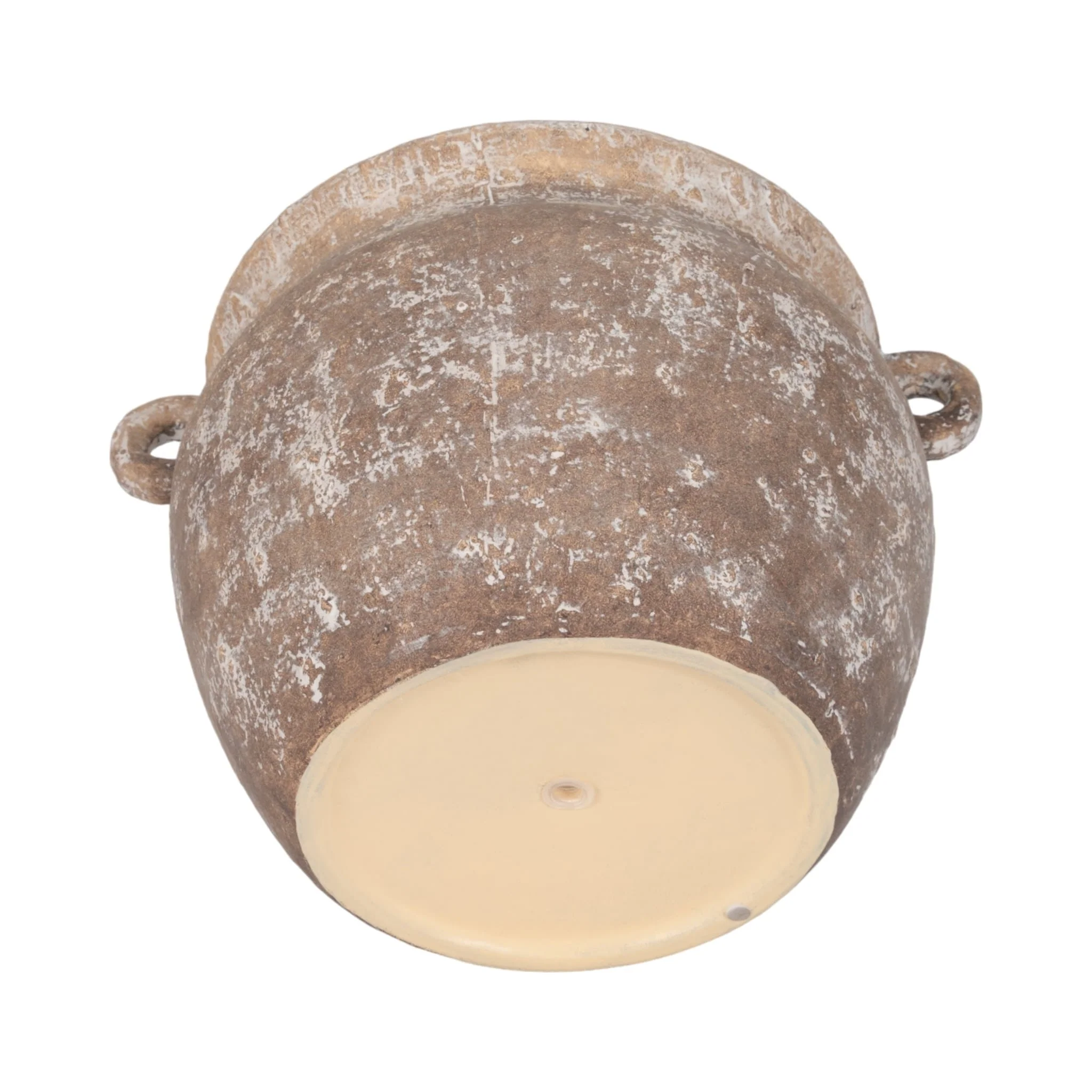 13" Textured Stoneware Jug Planter, Ivory - Image 7