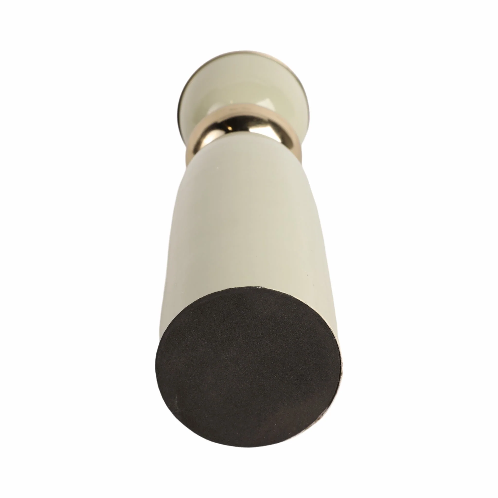 13x4" Curvy Taper & Pillar Holder, Sage/gold - Image 6