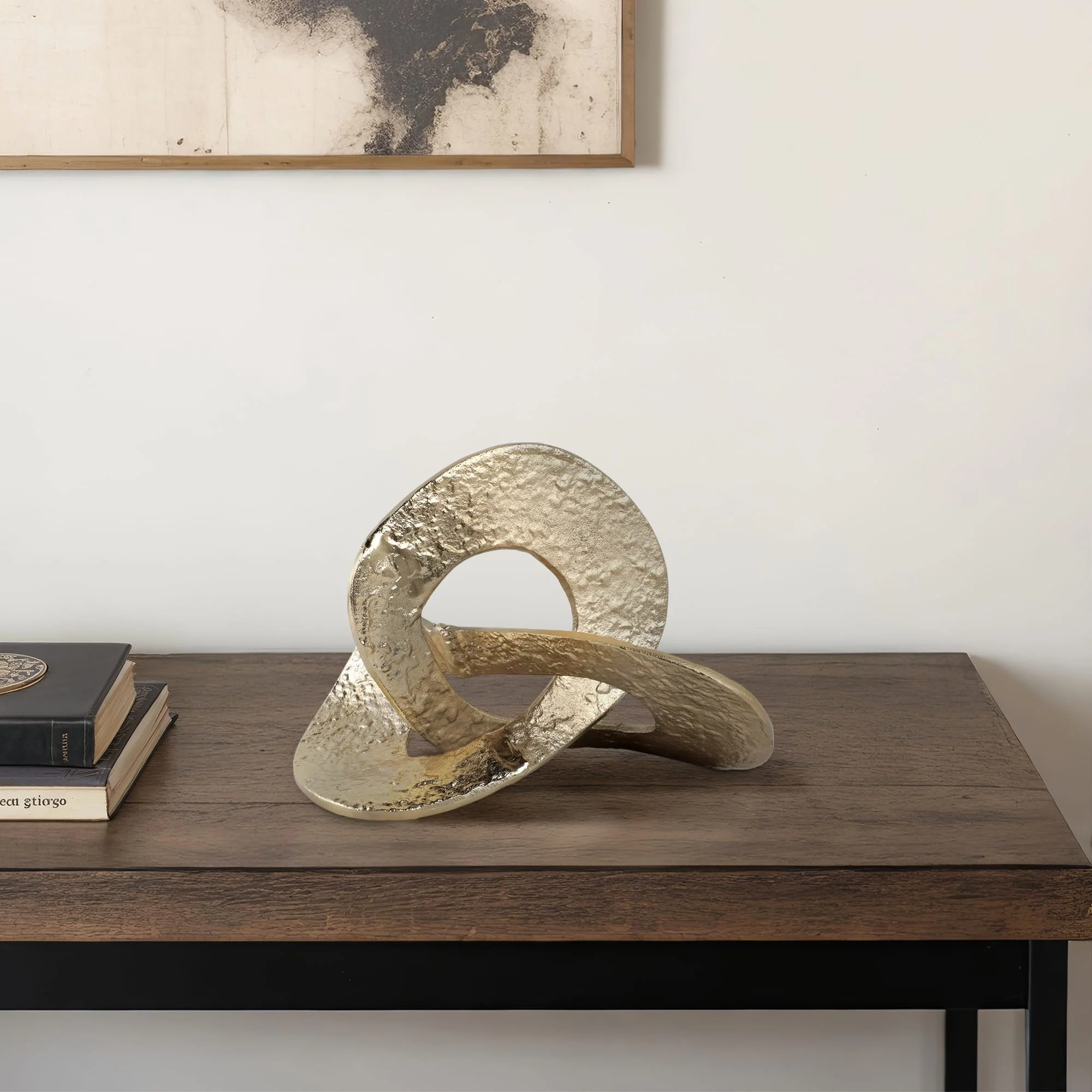 13x9" Textured Loopy Object, Gold - Image 10