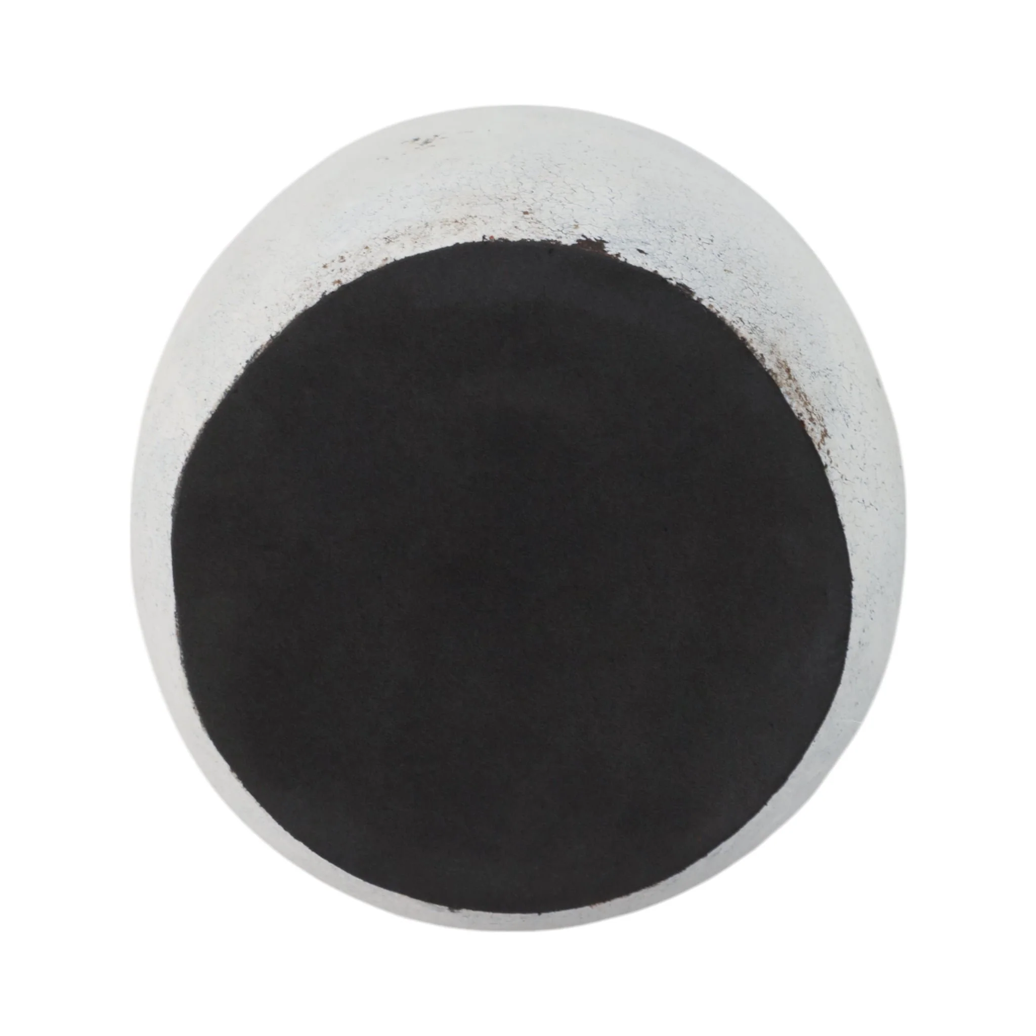 14" Black Patch Modern Terracotta Vase, Ivory/blk - Image 7