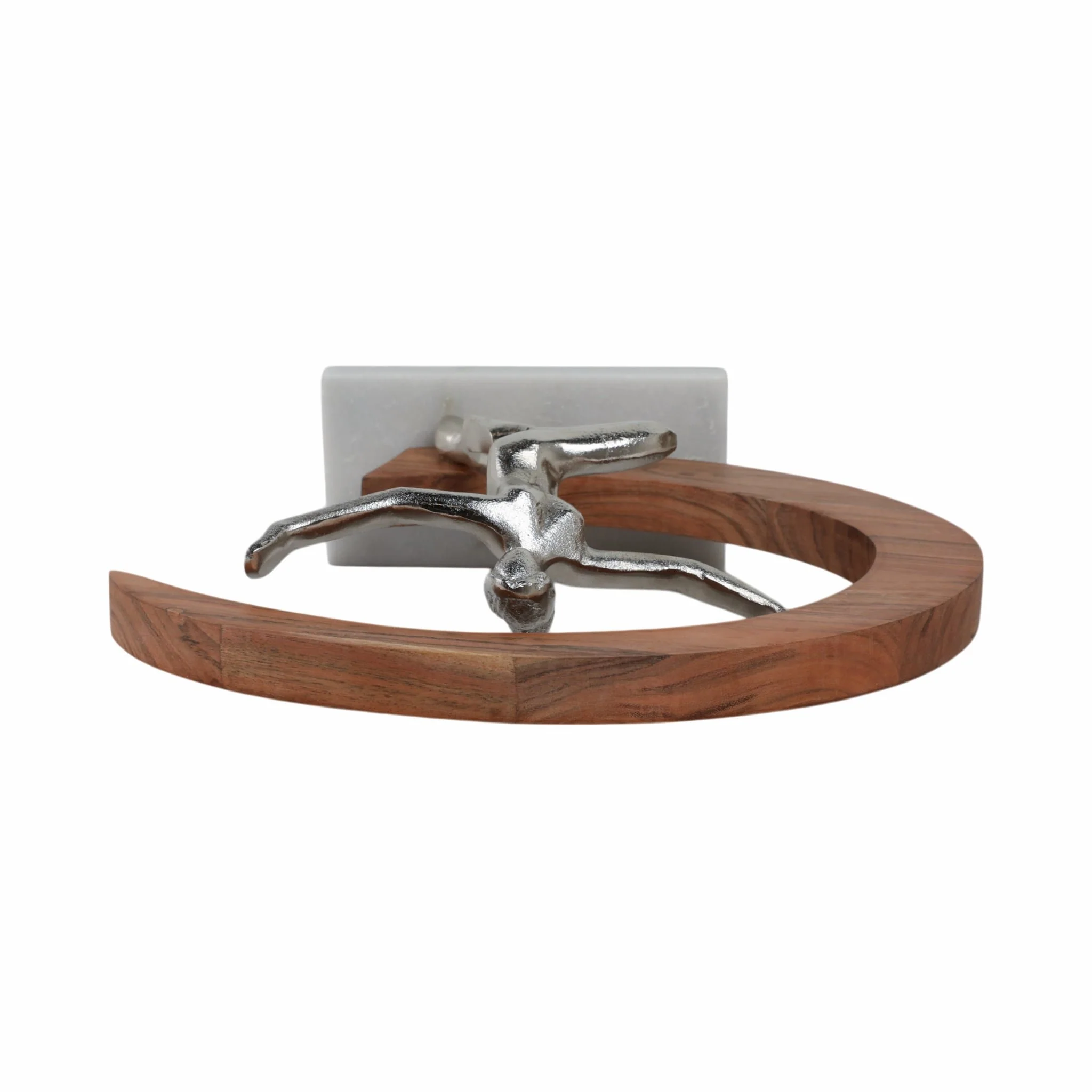 14" Metal Gymnast, Silver - Image 5
