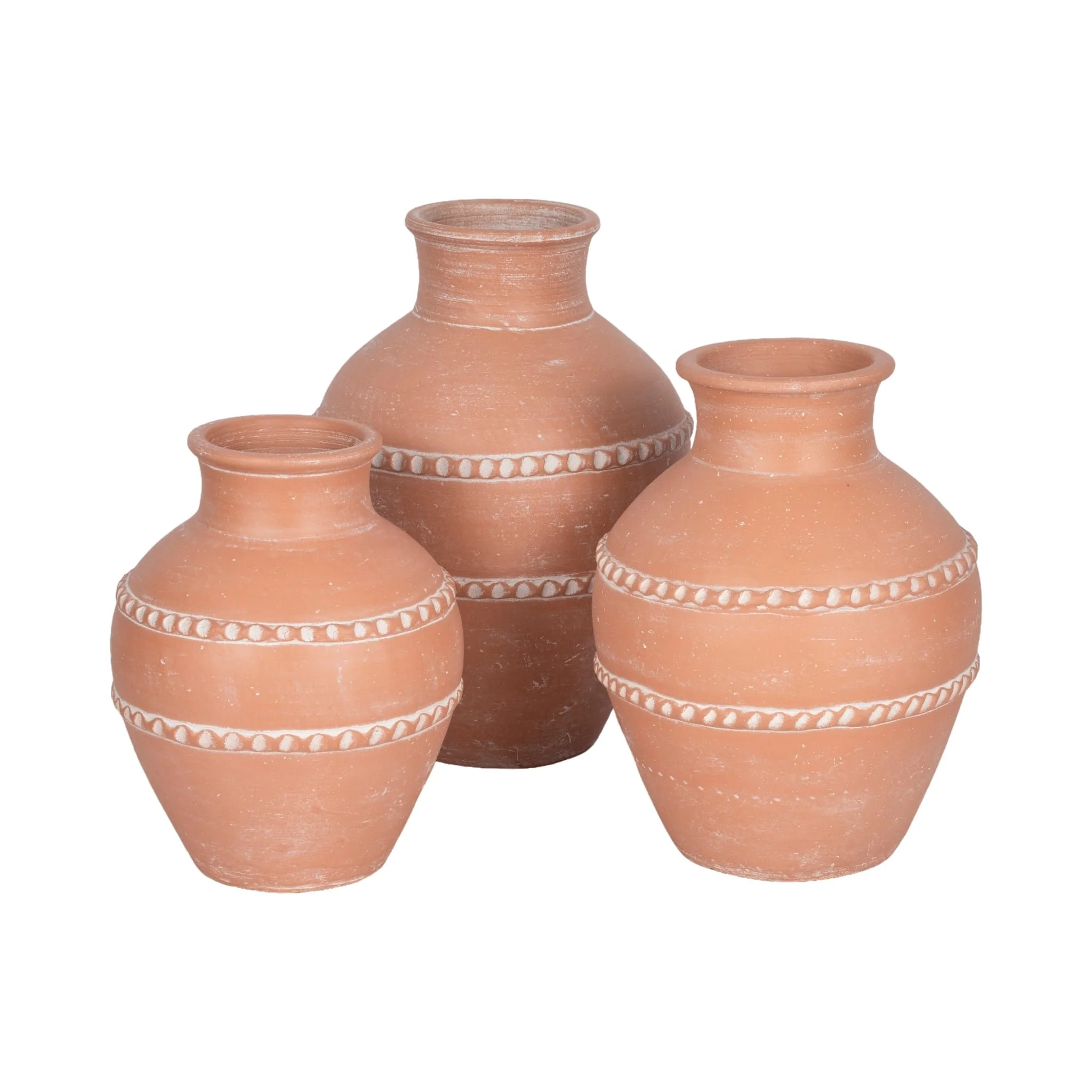 14" Traditional Terracotta Vase, Terracotta - Image 7