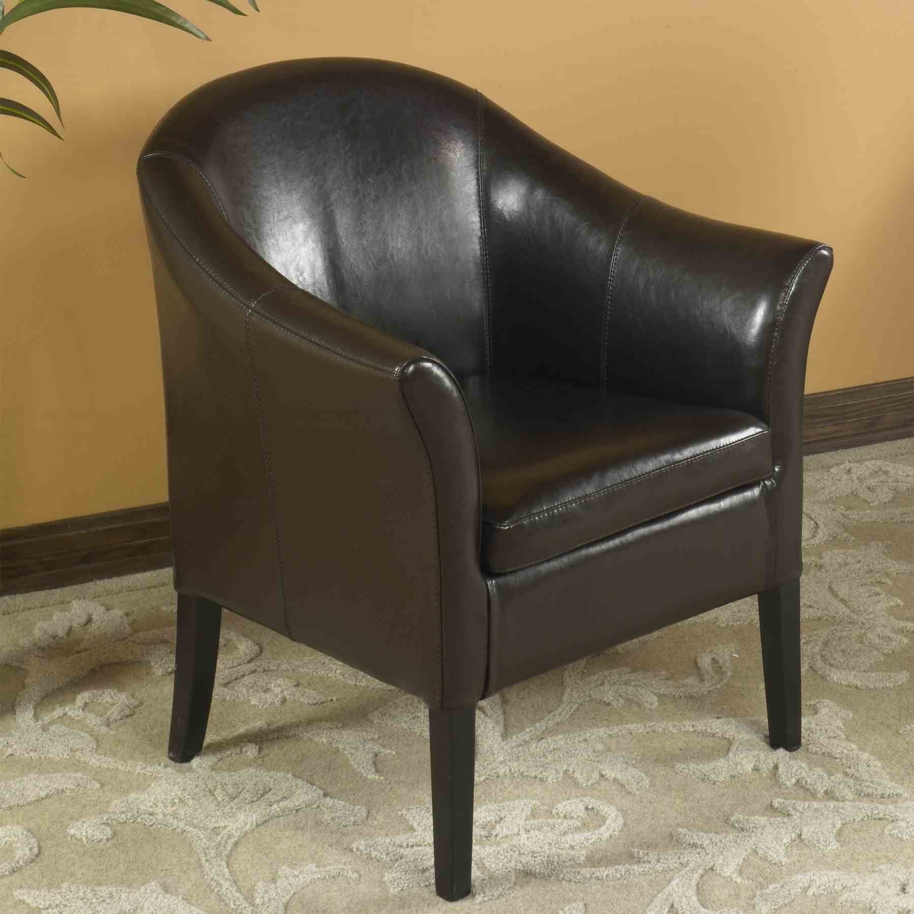 1404 Brown Leather Club Chair - Image 2