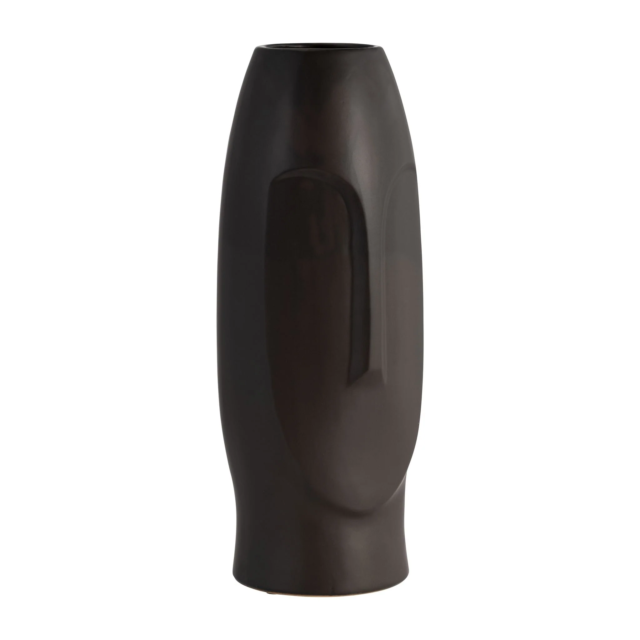 14"h Face Vase, Black - Image 2