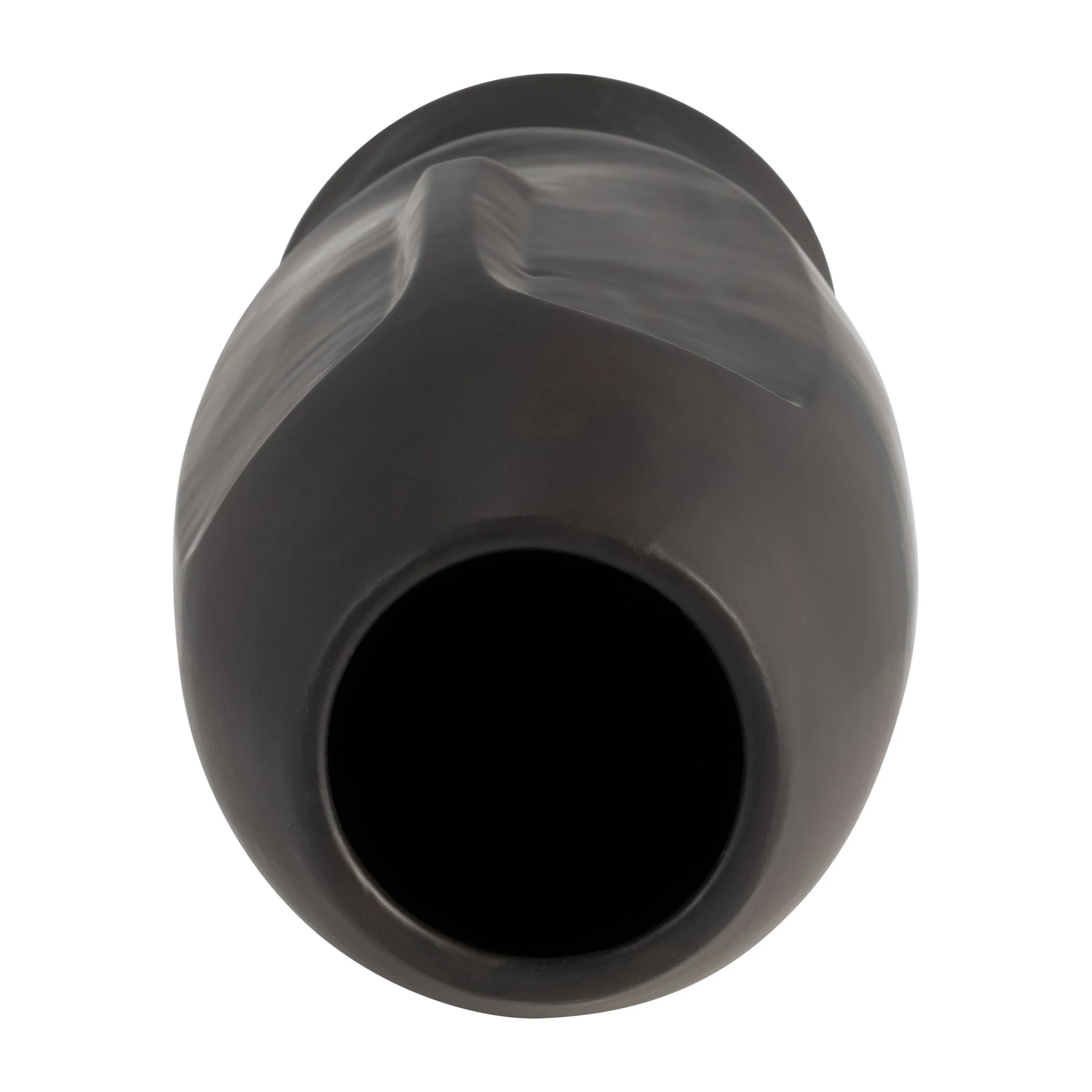 14"h Face Vase, Black - Image 6