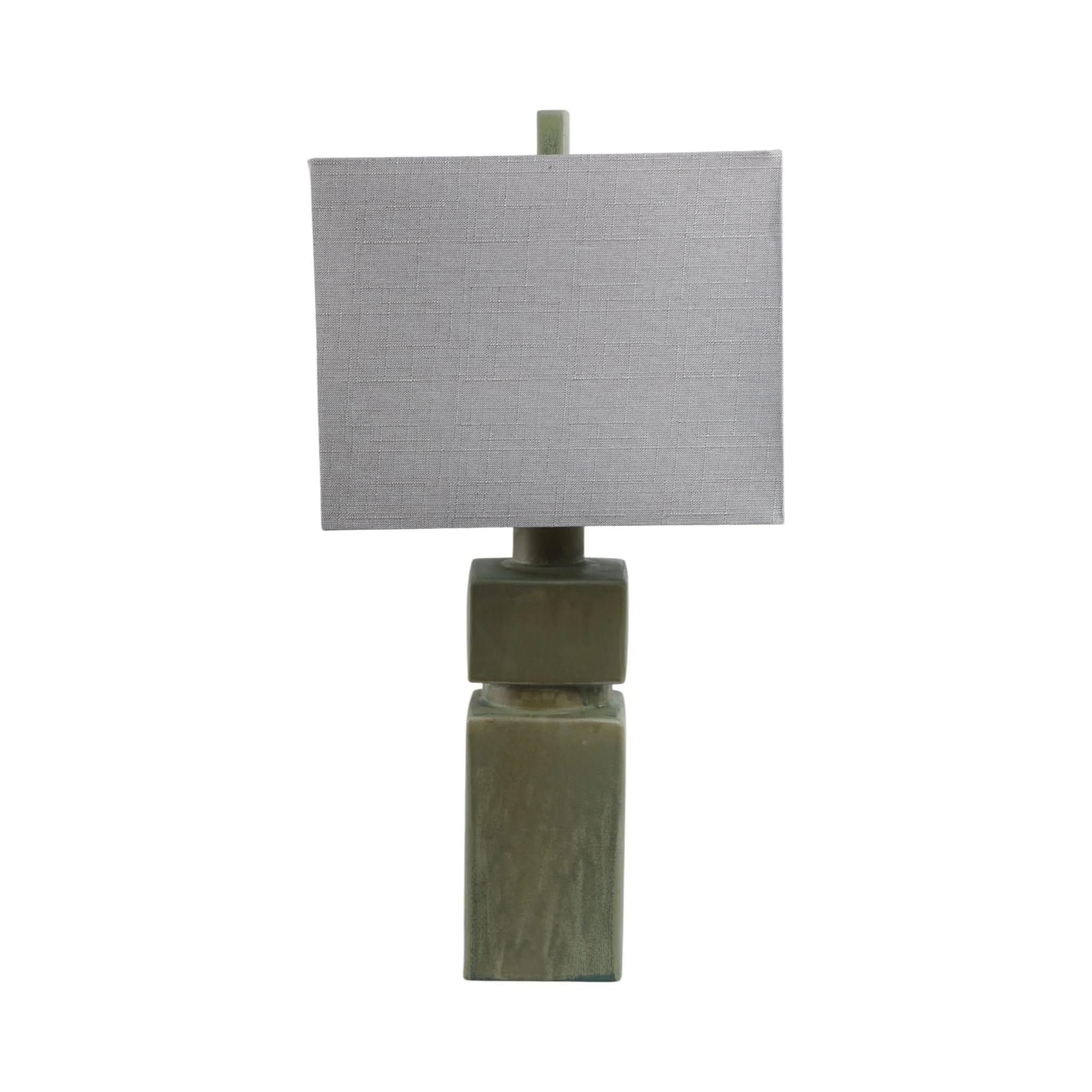 14x29" Reactive Finish Table Lamp, Green - Image 3