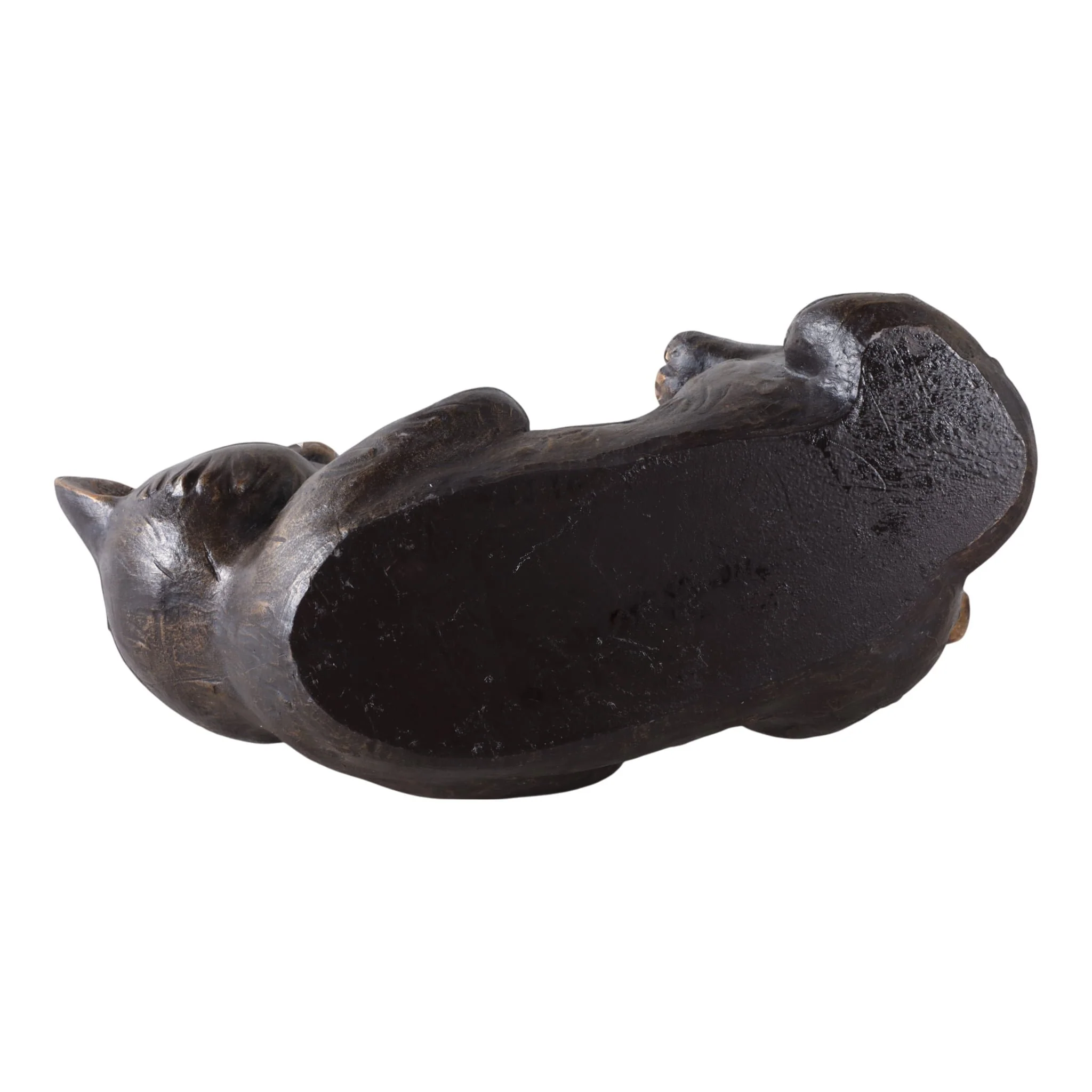 14x9" Playful Kitty With Bird, Bronze - Image 7