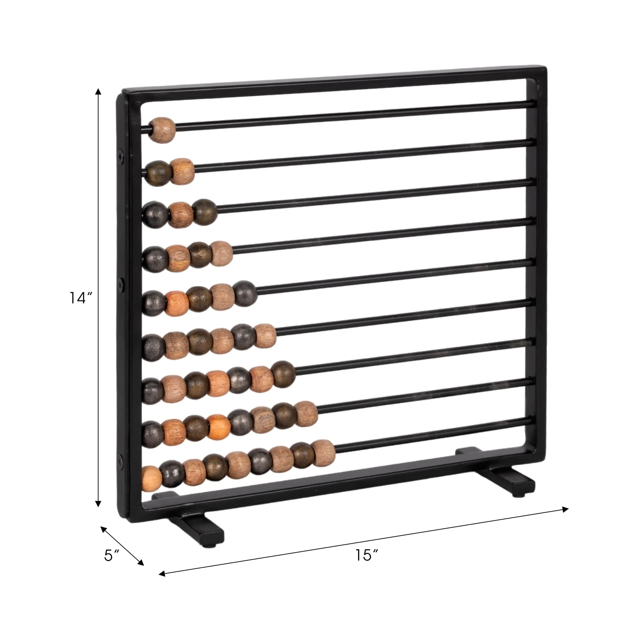 15" Decorative Abacus, Black Multi - Image 9